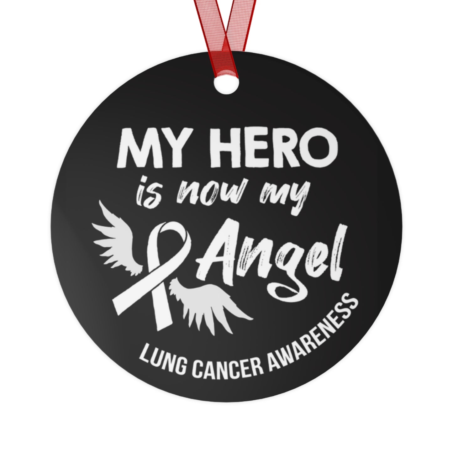 Lung Cancer Angel Christmas Ornament -Stocking Stuffer Christmas Gift, Holiday Home Decor, Wall Hanging, Support for Friend, Gift under 15