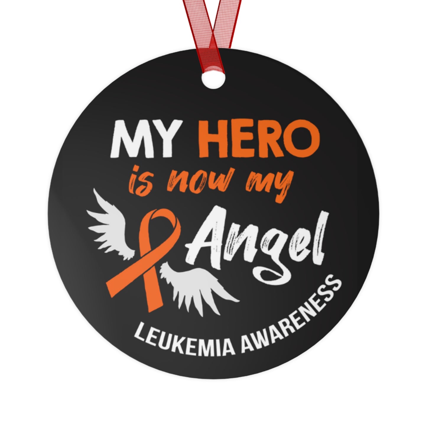Leukemia Angel Christmas Ornament Stocking Stuffer Christmas Gift, Holiday Home Decor, Wall Hanging, Support for Friend, Gift under 15