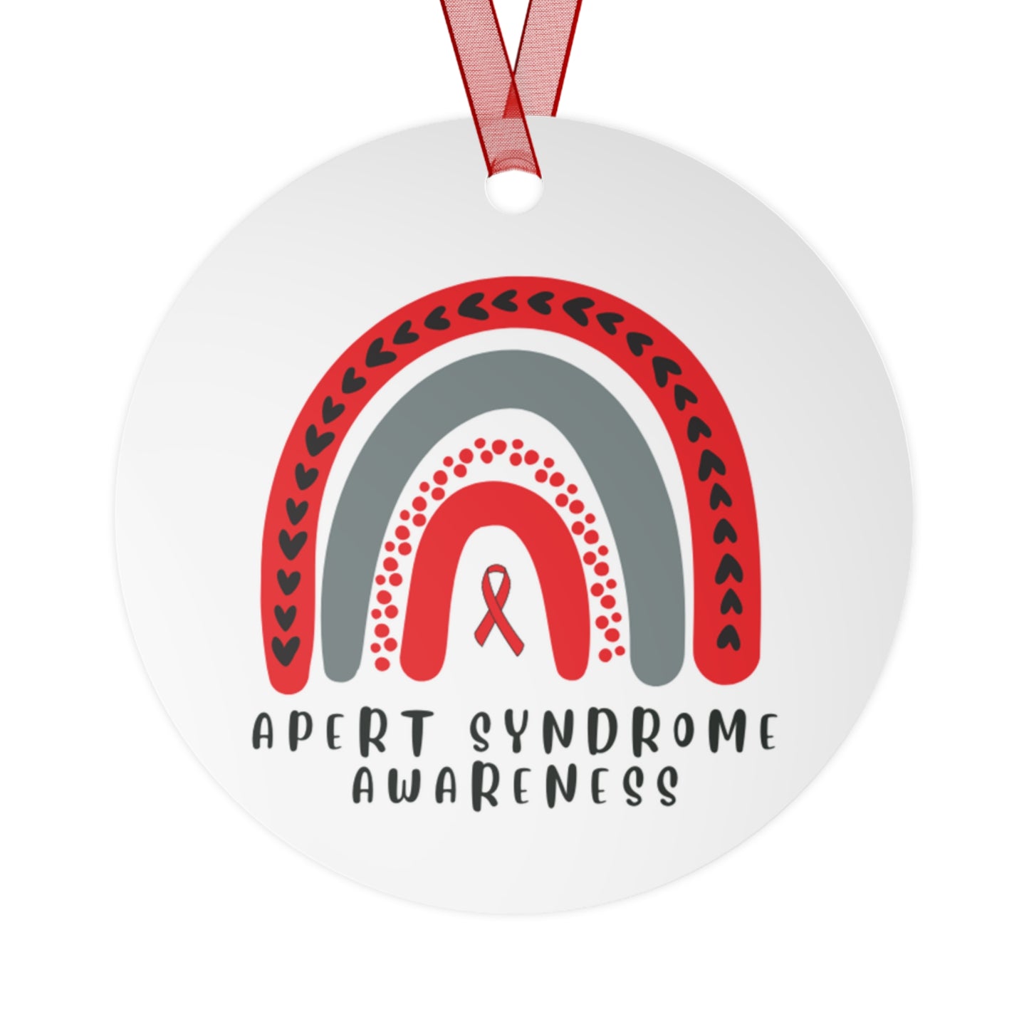Apert Awareness Christmas Ornament Stocking Stuffer Christmas Gift, Holiday Home Decor, Wall Hanging, Support for Friend, Gift under 15