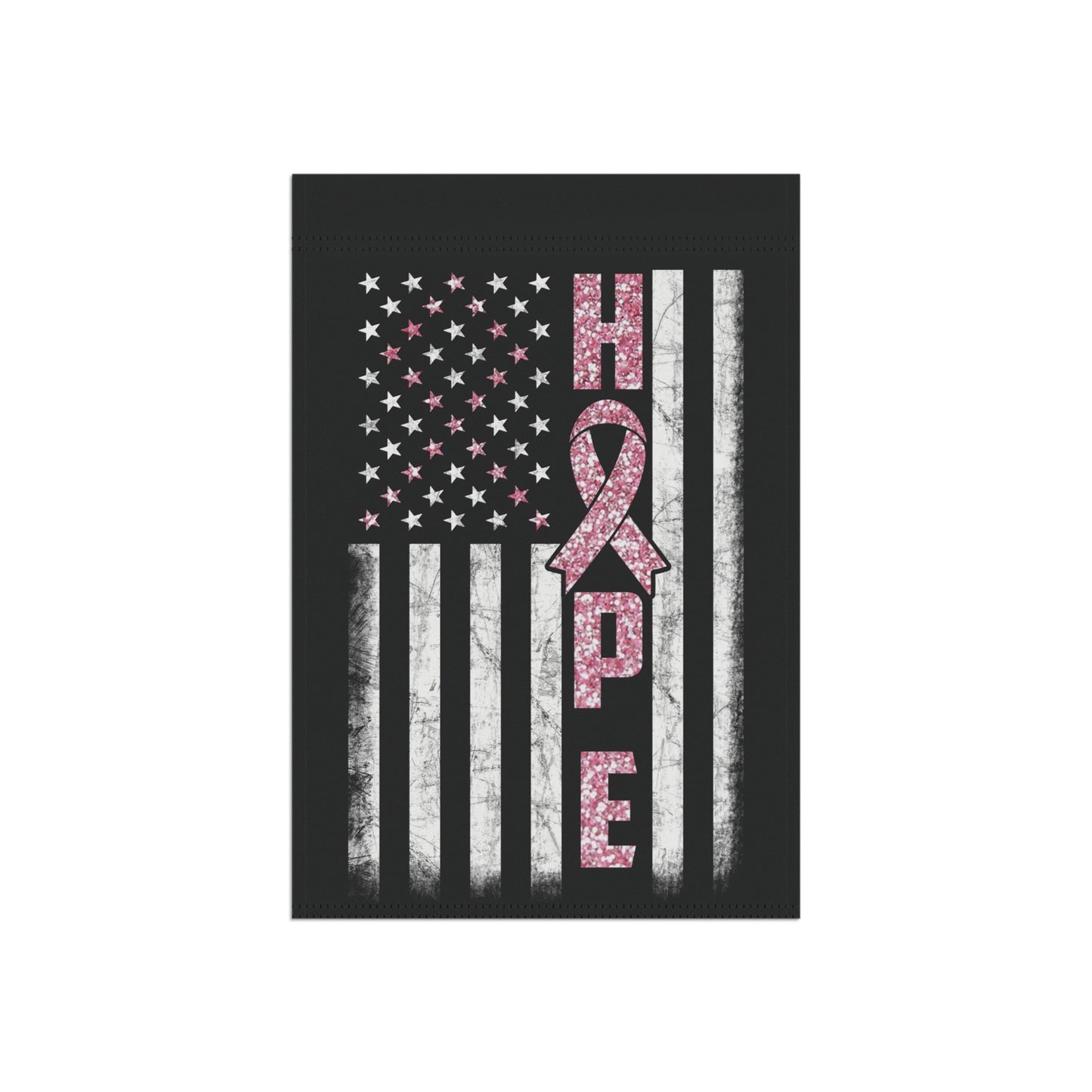 Pink Ribbon Awareness Garden Flag Hope American Flag | Welcome Sign | New Home | Decorative House Banner | Spoonie Support