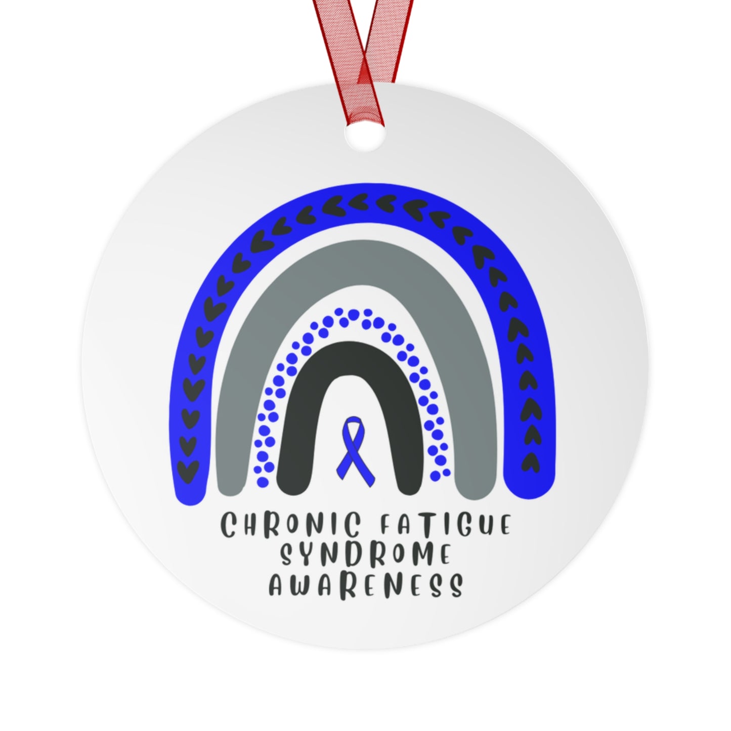 Chronic Fatigue Syndrome Awareness Christmas Ornament Stocking Stuffer Christmas Gift, Holiday Home Decor, Wall Hanging, Support for