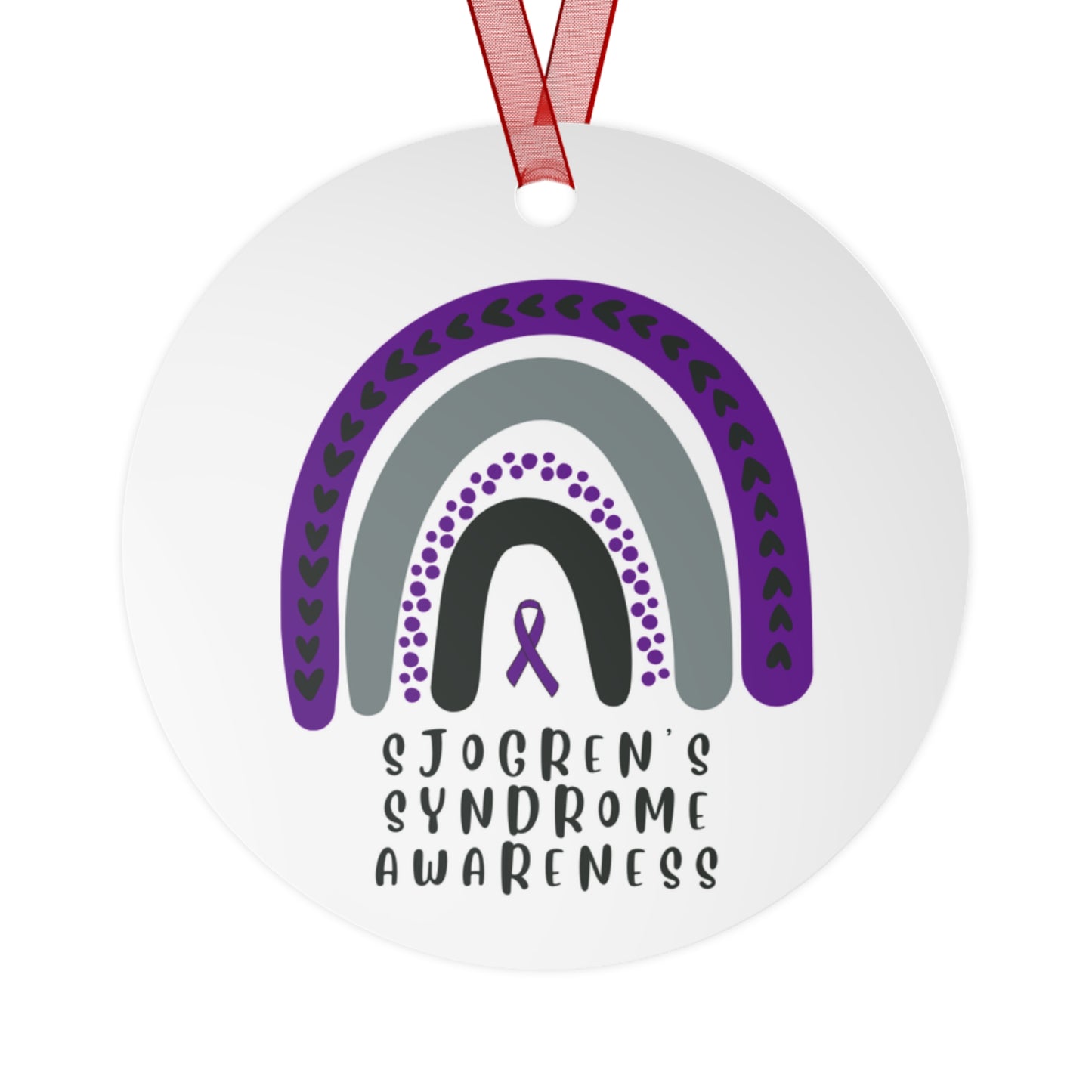 Sjogren's Awareness Christmas Ornament Stocking Stuffer Christmas Gift, Holiday Home Decor, Wall Hanging, Support for Frien