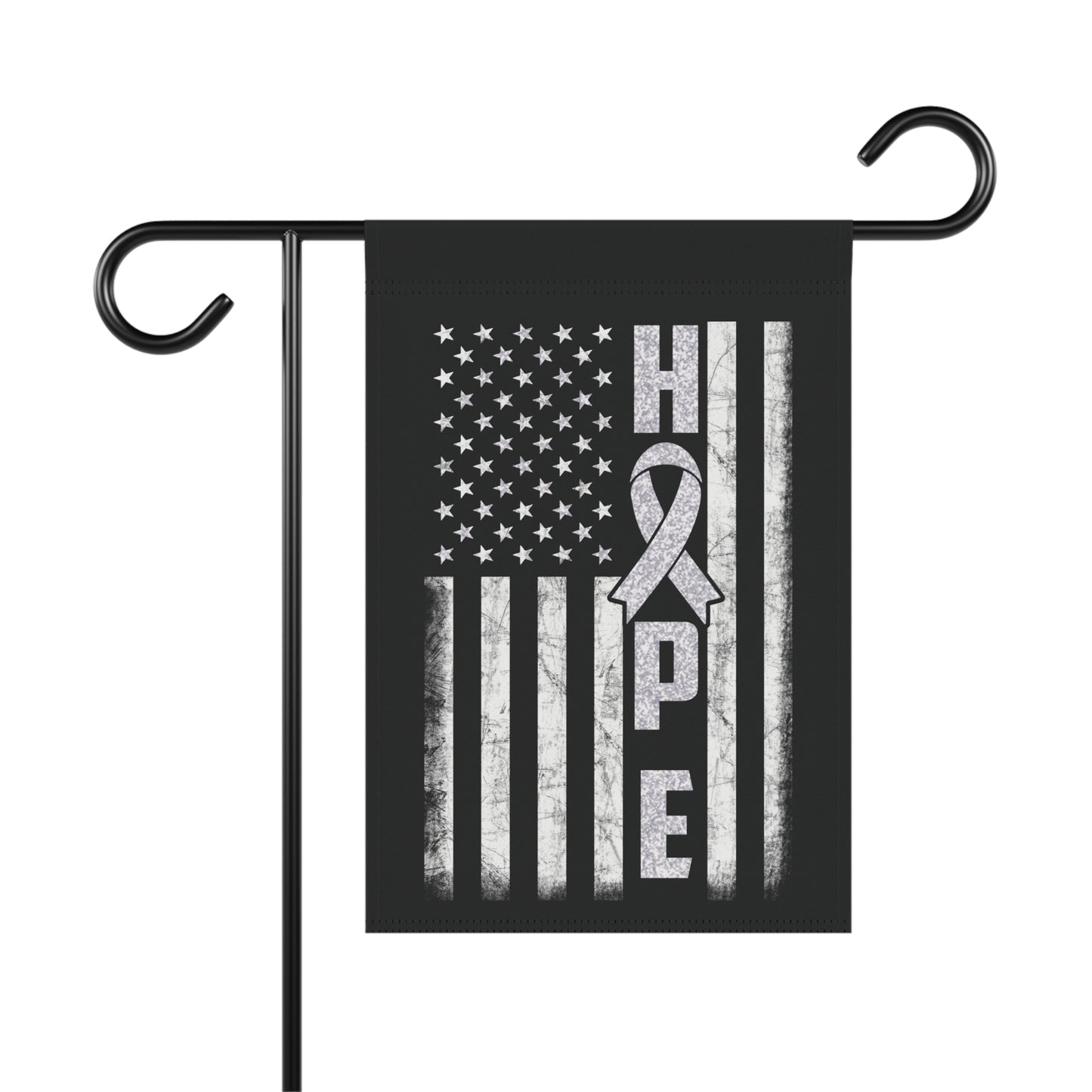 White Ribbon Awareness Garden Flag Hope American Flag | Welcome Sign | New Home | Decorative House Banner | Spoonie Support