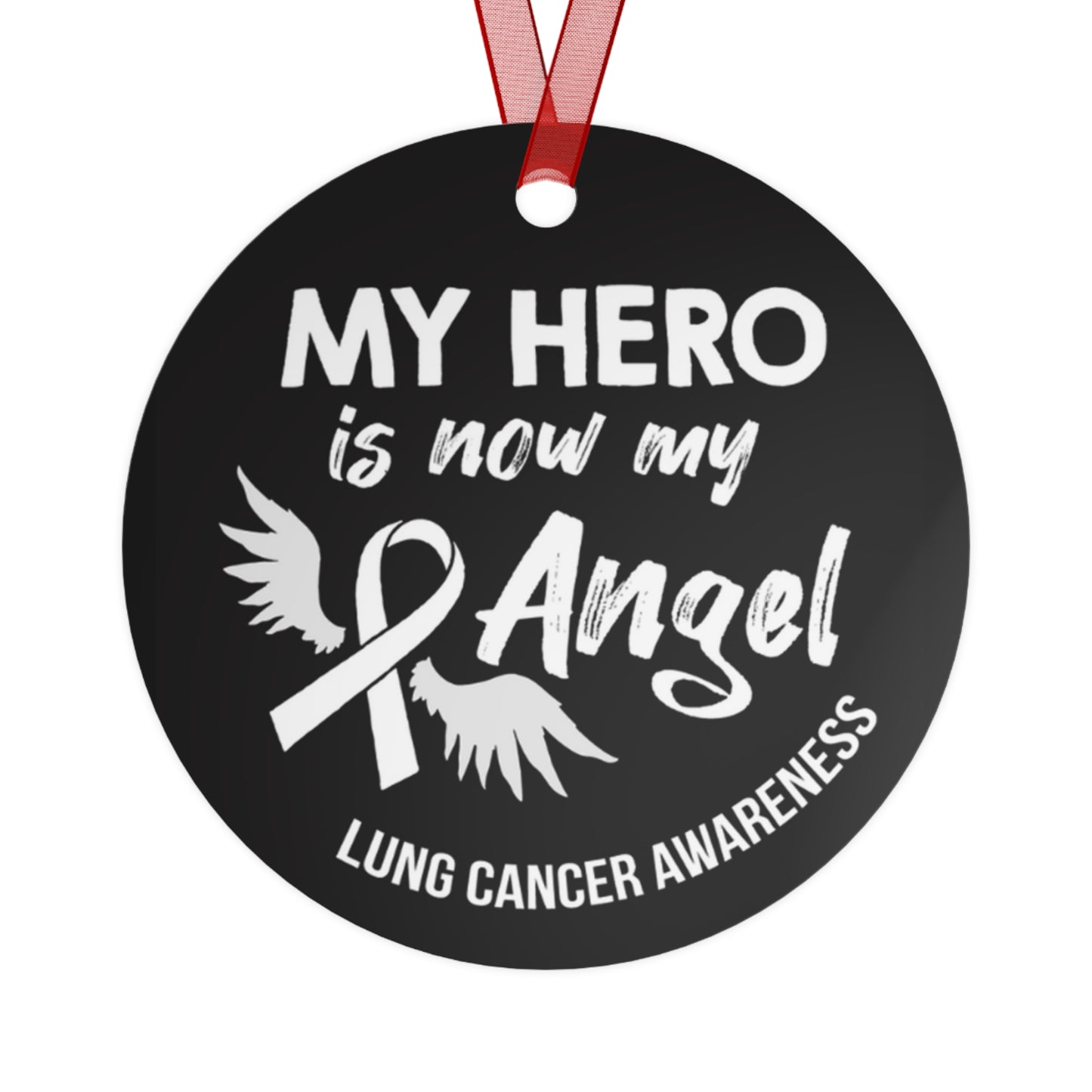 Lung Cancer Angel Christmas Ornament -Stocking Stuffer Christmas Gift, Holiday Home Decor, Wall Hanging, Support for Friend, Gift under 15