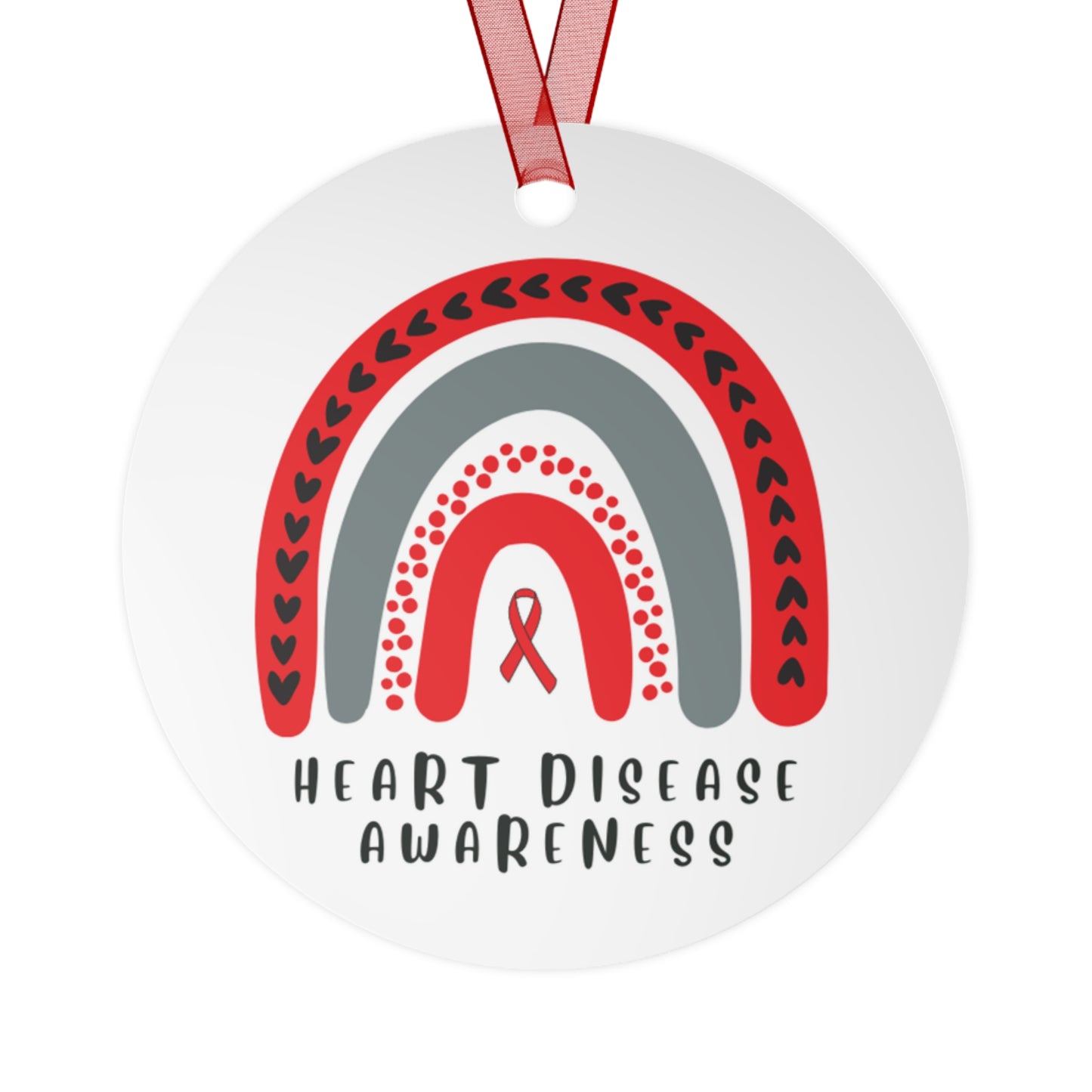 Heart Disease Awareness Christmas Ornament Stocking Stuffer Christmas Gift, Holiday Home Decor, Wall Hanging, Support for Friend, Gift under
