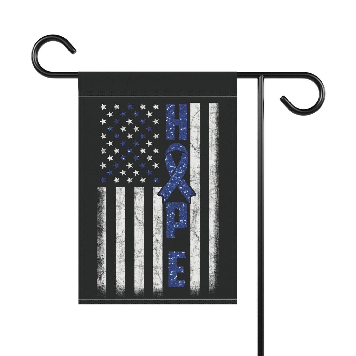 Blue Ribbon Awareness Garden Flag Hope American Flag | Welcome Sign | New Home | Decorative House Banner | Spoonie Support