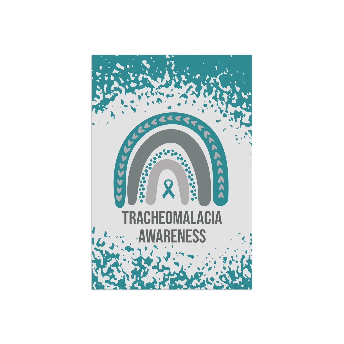 Tracheomalacia Awareness Garden Flag | Welcome Sign | New Home | Decorative House Banner | Light Blue Awareness Ribbon | Support
