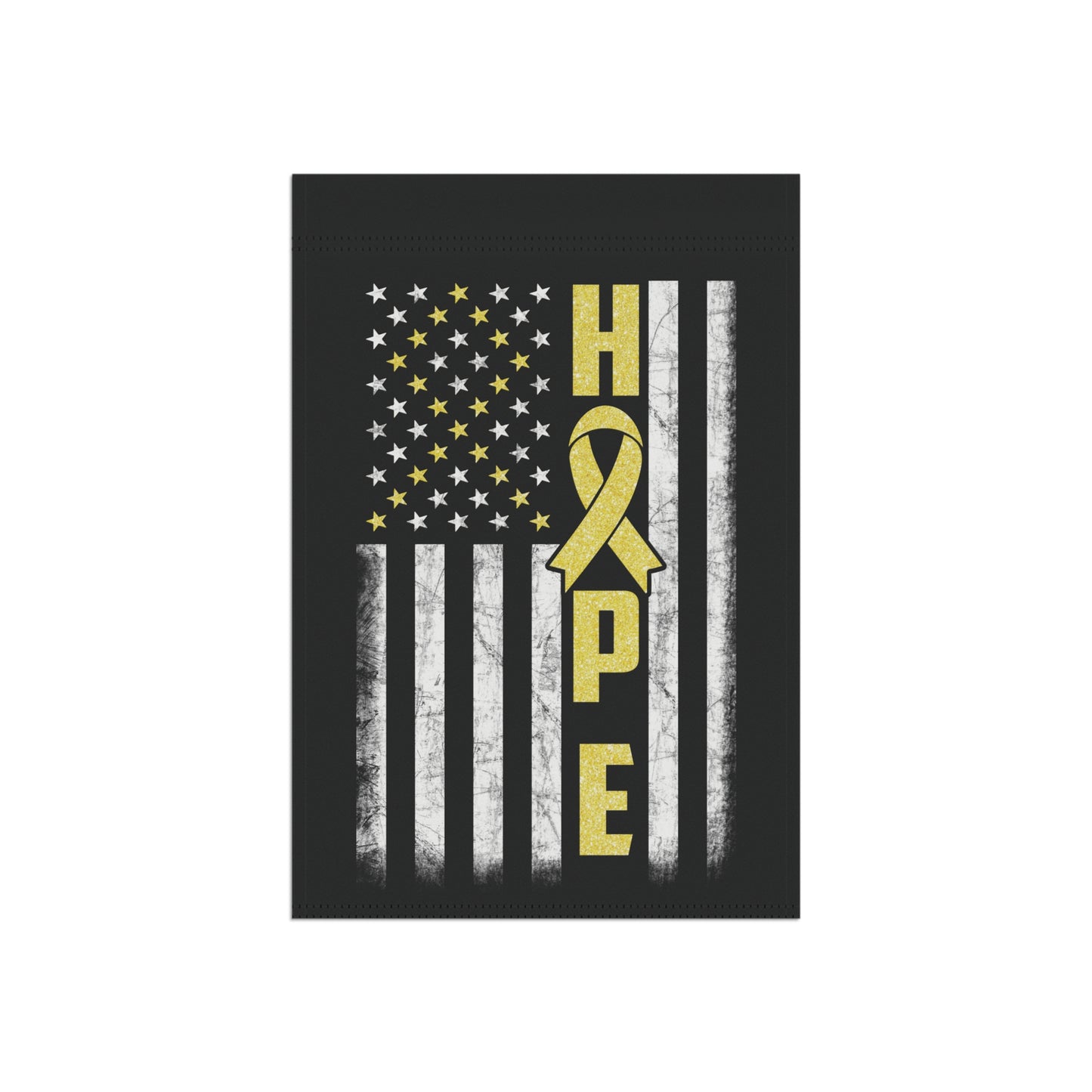 yellow Ribbon Awareness Garden Flag Hope American Flag | Welcome Sign | New Home | Decorative House Banner | Spoonie Support