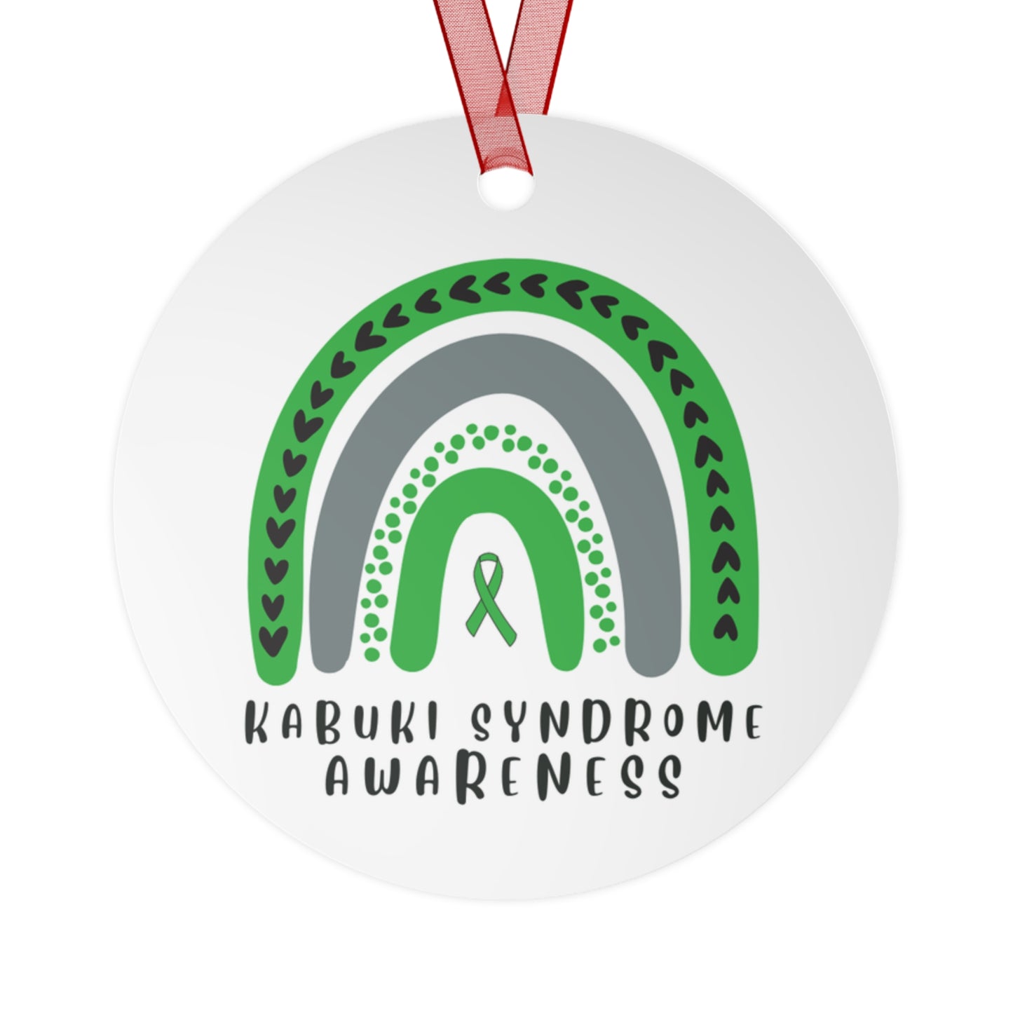 Kabuki Syndrome Awareness Christmas Ornament Stocking Stuffer Christmas Gift, Holiday Home Decor, Wall Hanging, Support for Frien