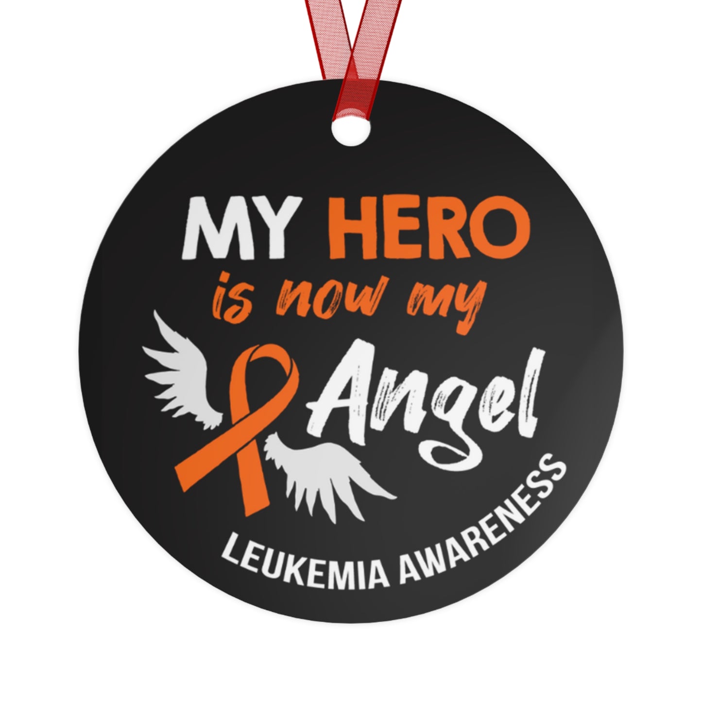 Leukemia Angel Christmas Ornament Stocking Stuffer Christmas Gift, Holiday Home Decor, Wall Hanging, Support for Friend, Gift under 15