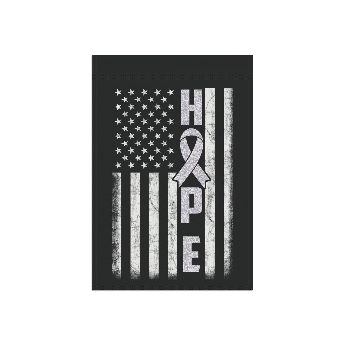 White Ribbon Awareness Garden Flag Hope American Flag | Welcome Sign | New Home | Decorative House Banner | Spoonie Support