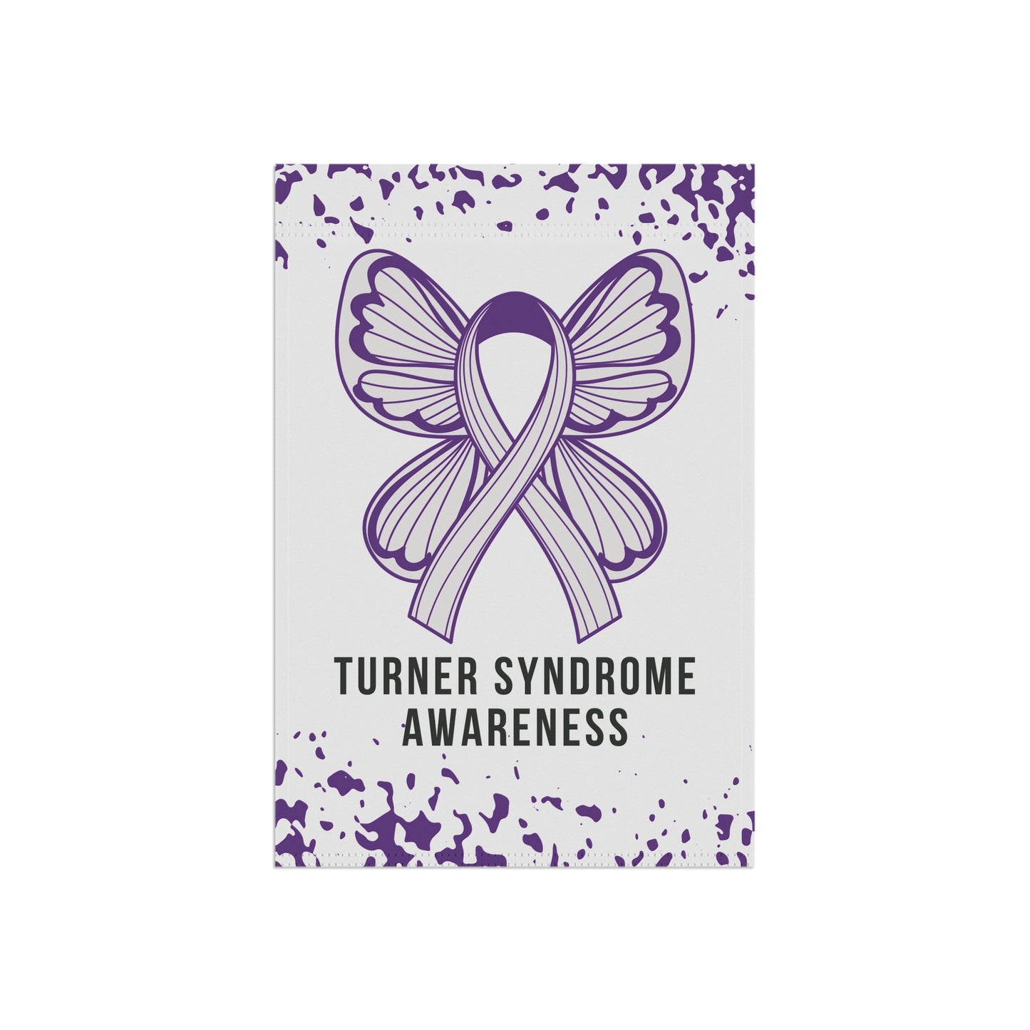 Turner Syndrome Awareness Garden Flag | Welcome Sign | New Home | Decorative House Banner | Purple Awareness Ribbon | Rare Disease Support
