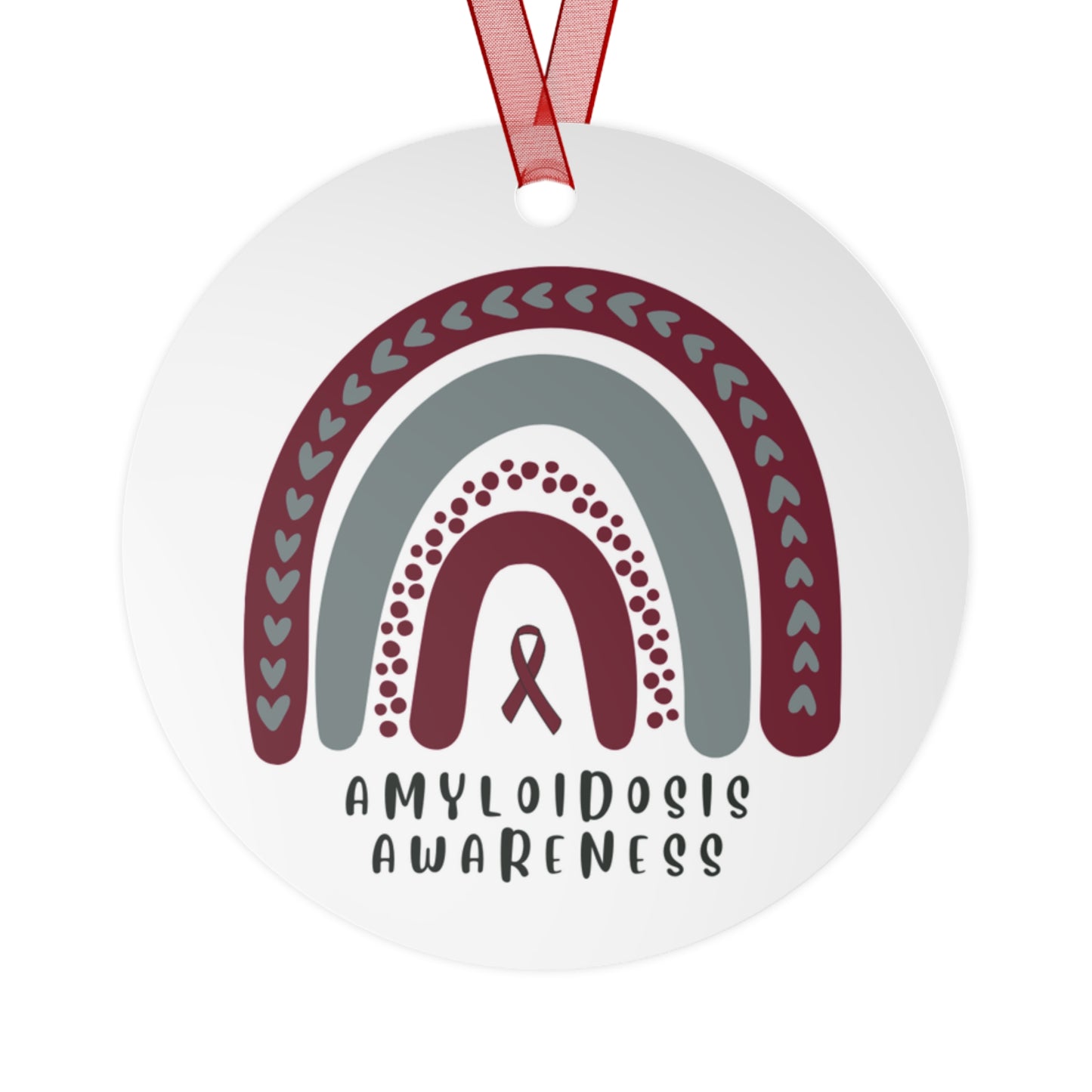 Amyloidosis Awareness Christmas Ornament Stocking Stuffer Christmas Gift, Holiday Home Decor, Wall Hanging, Support for Friend