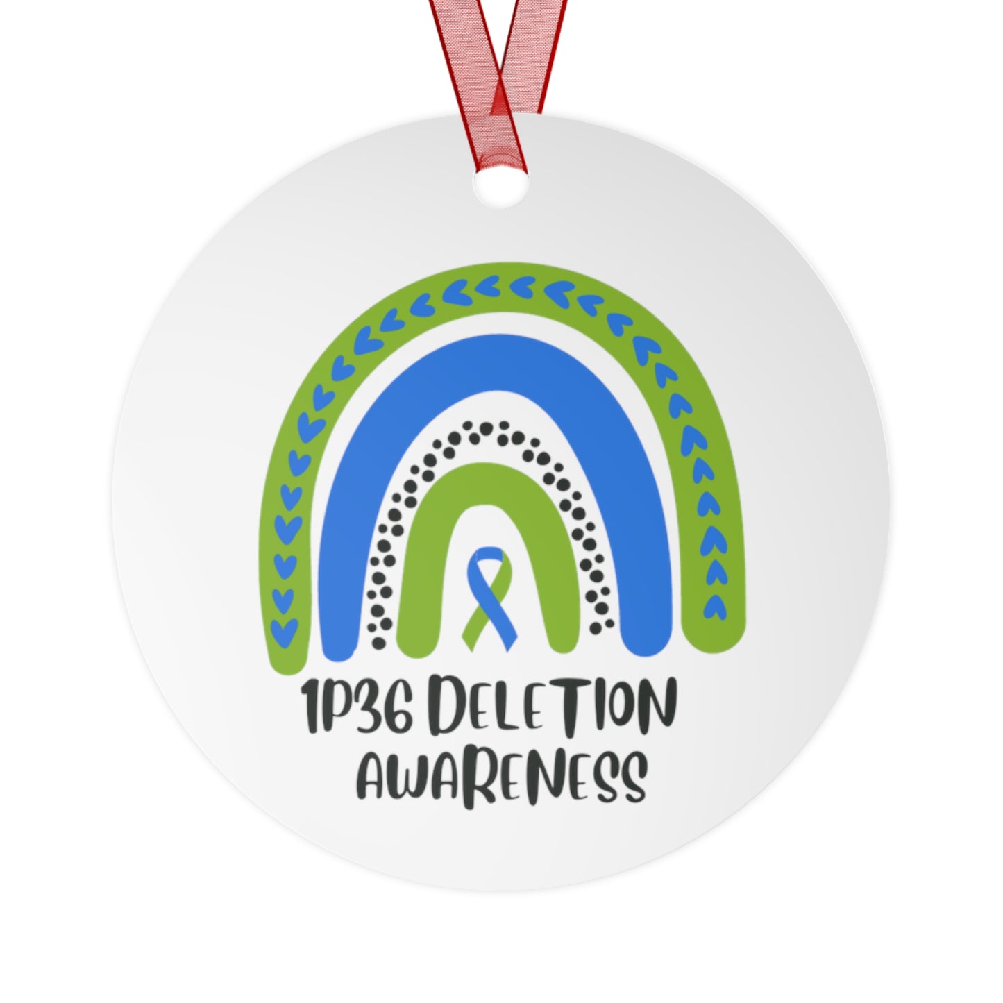 1p36 Deletion Awareness Christmas Ornament Stocking Stuffer Christmas Gift, Holiday Home Decor, Wall Hanging, Support