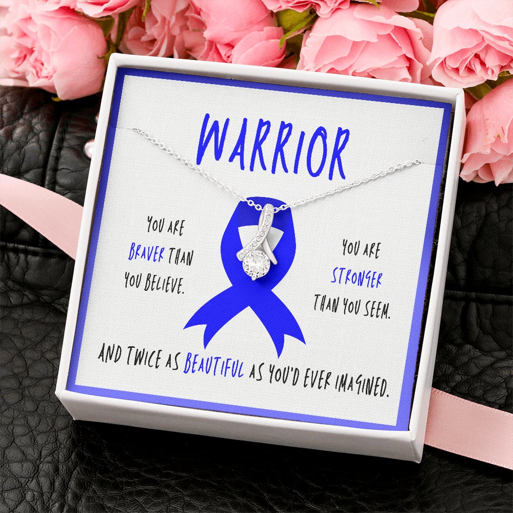Juvenille Arthritis Warrior Ribbon Necklace Gift