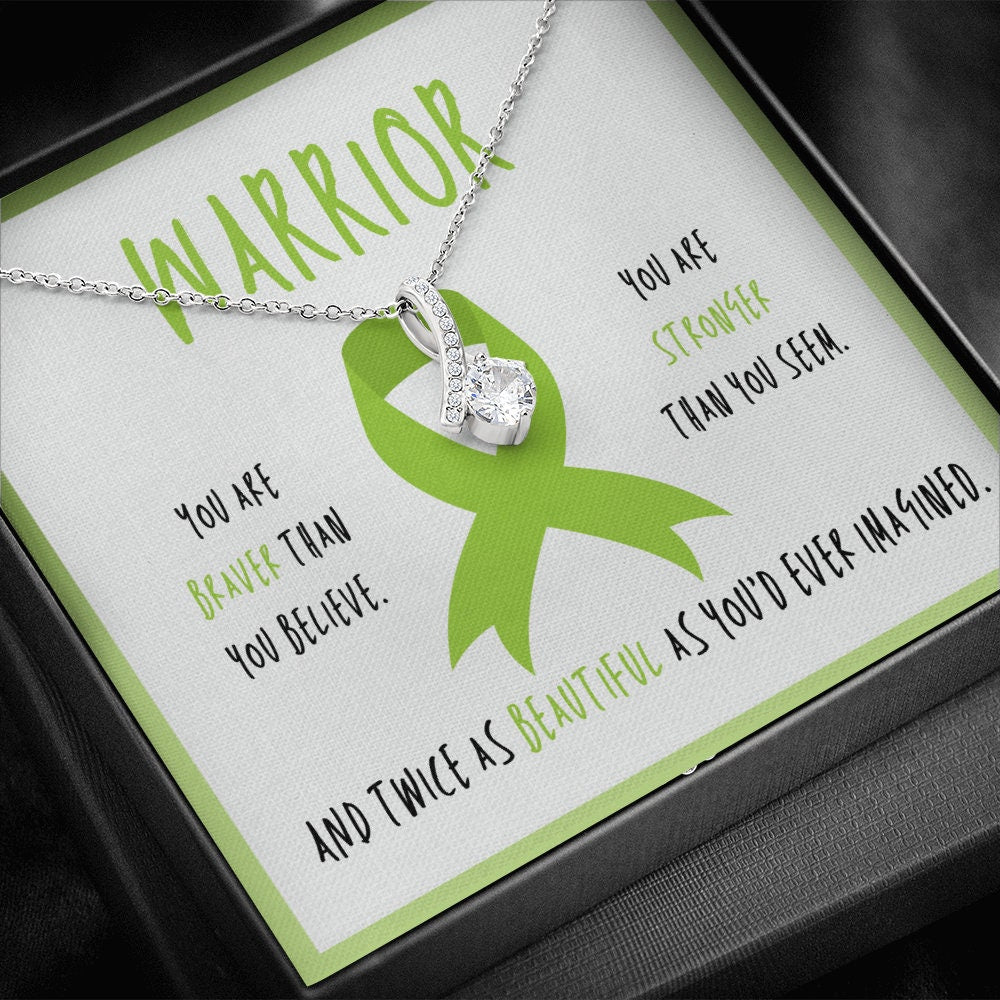 Non-Hodgkin lymphoma Cancer Warrior Ribbon Pendant Necklace Gift