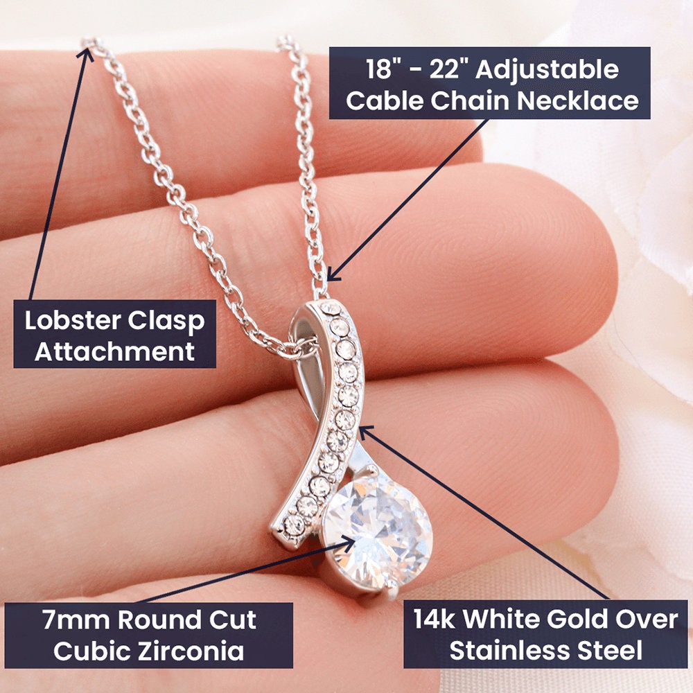 Osteosarcoma cancer survivor Ribbon Pendant Necklace Gift