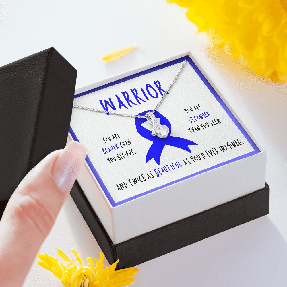 Juvenille Arthritis Warrior Ribbon Necklace Gift