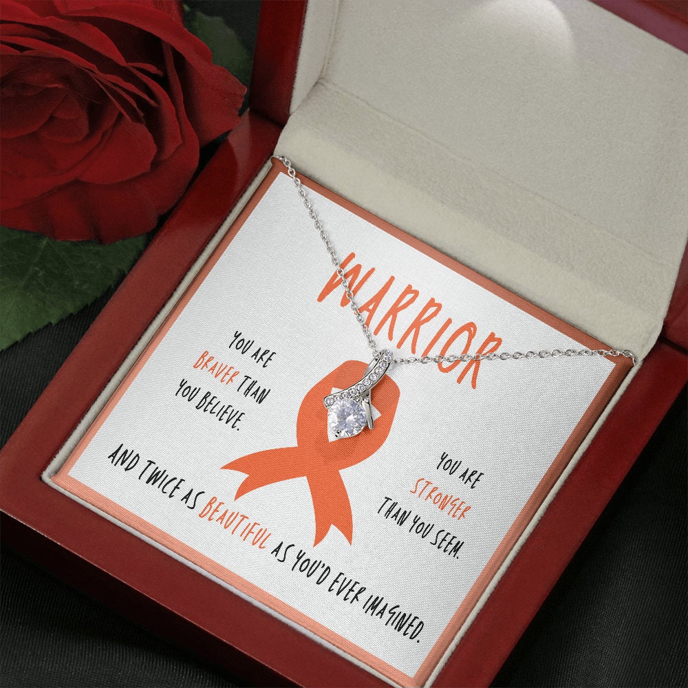 CRPS Warrior Ribbon Necklace Gift