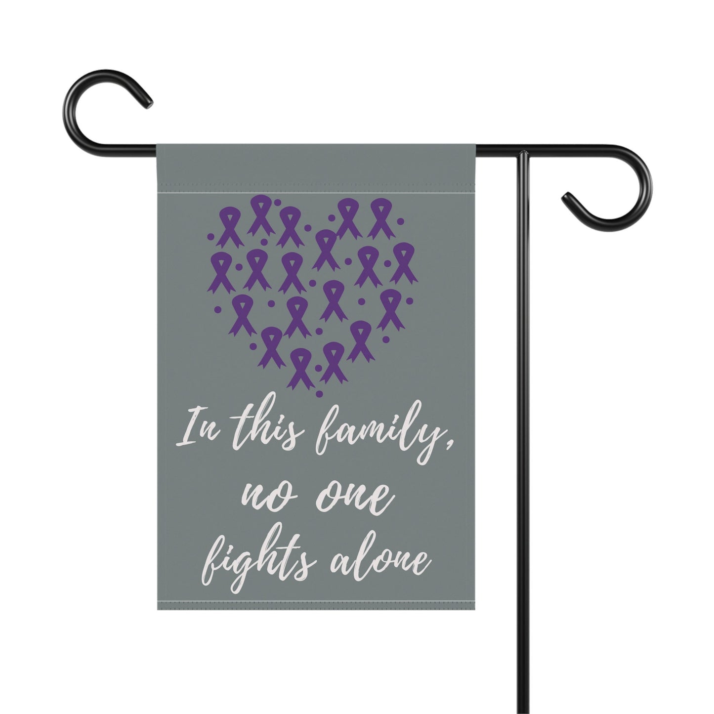 Pancreatic Cancer Awareness Garden Flag | Welcome Sign | New Home | Decorative House Banner | Purple Awareness Ribbon | Cancer Support