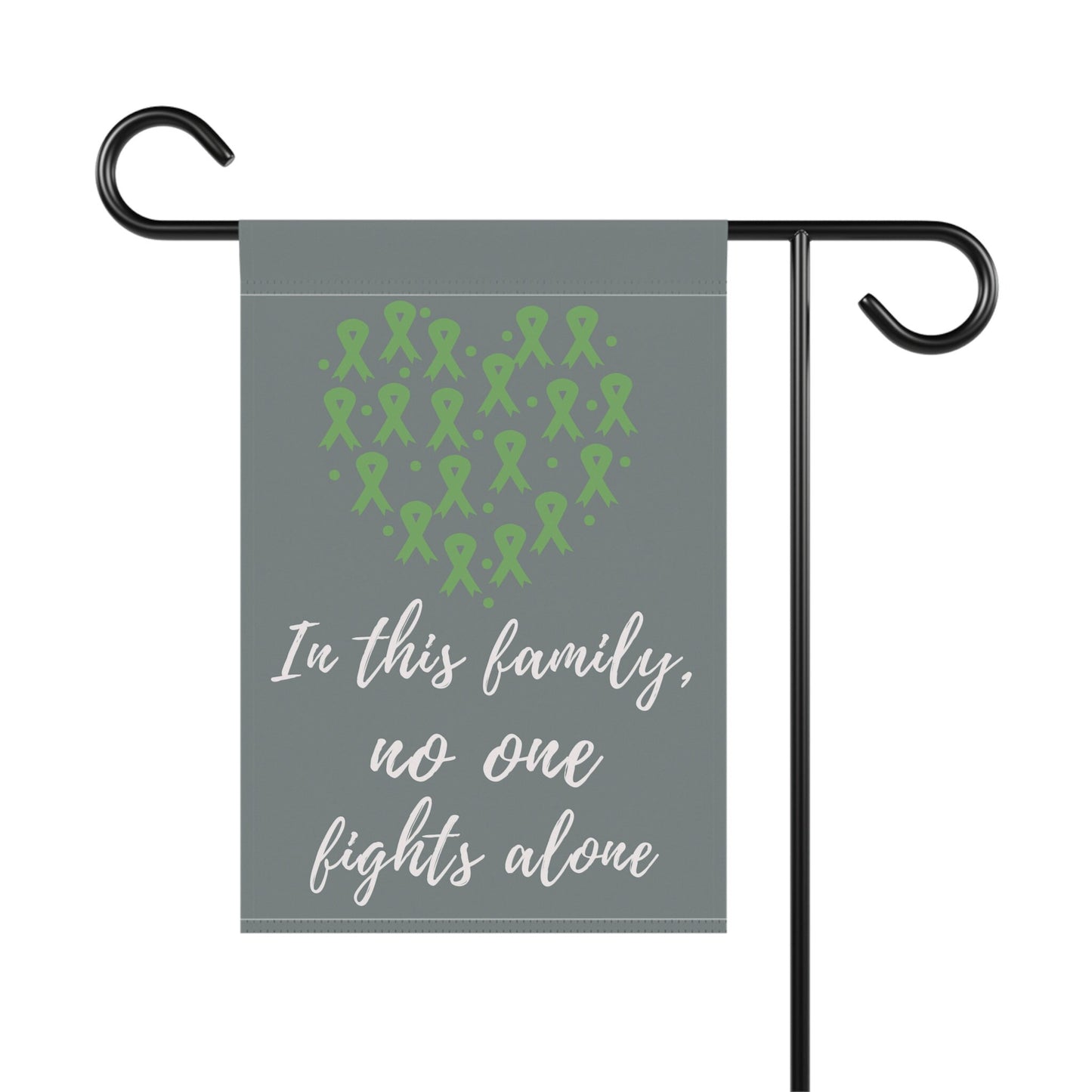 Depression Awareness Garden Flag | Welcome Sign | New Home | Decorative House Banner | Green Awareness Ribbon | Mental health Awareness
