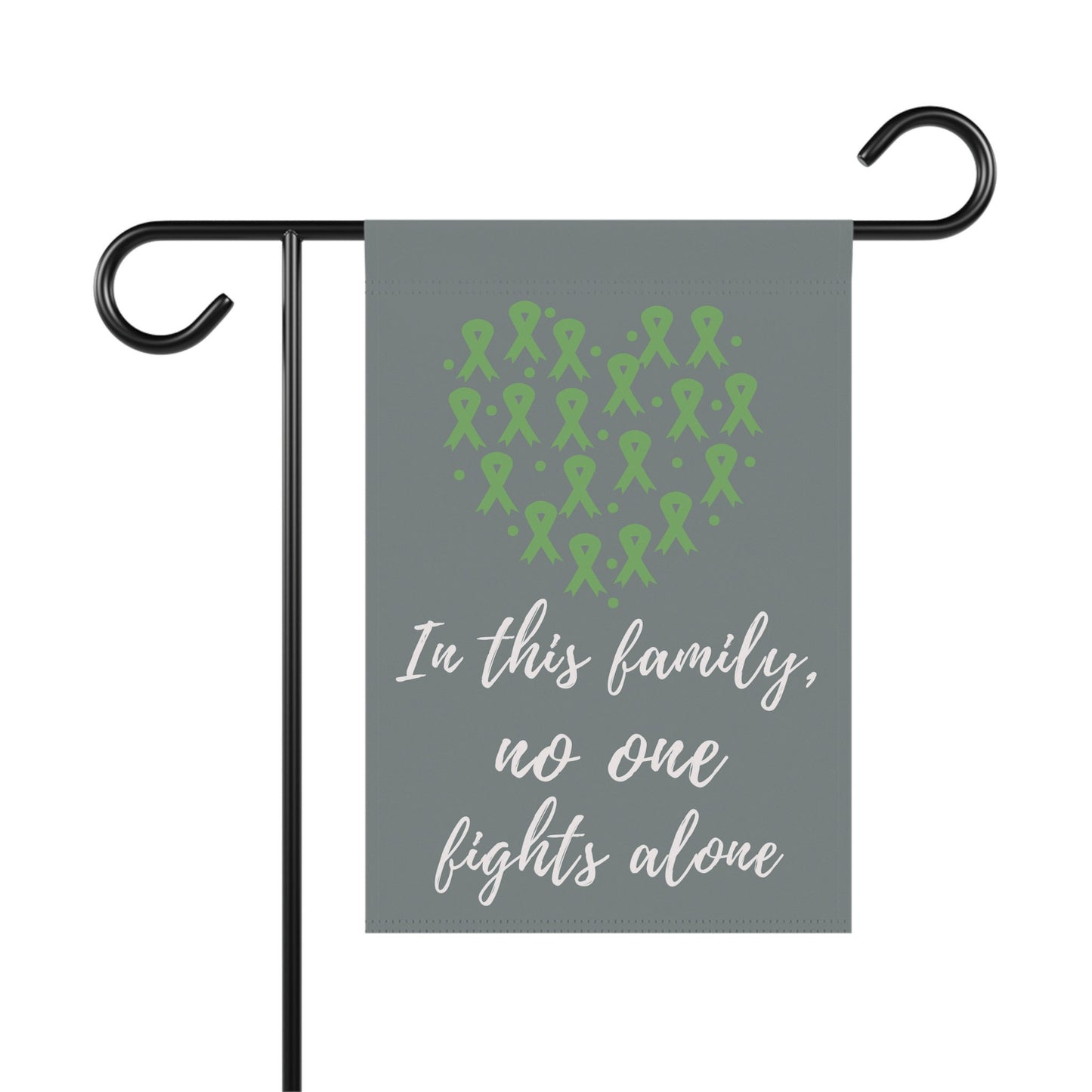 Depression Awareness Garden Flag | Welcome Sign | New Home | Decorative House Banner | Green Awareness Ribbon | Mental health Awareness