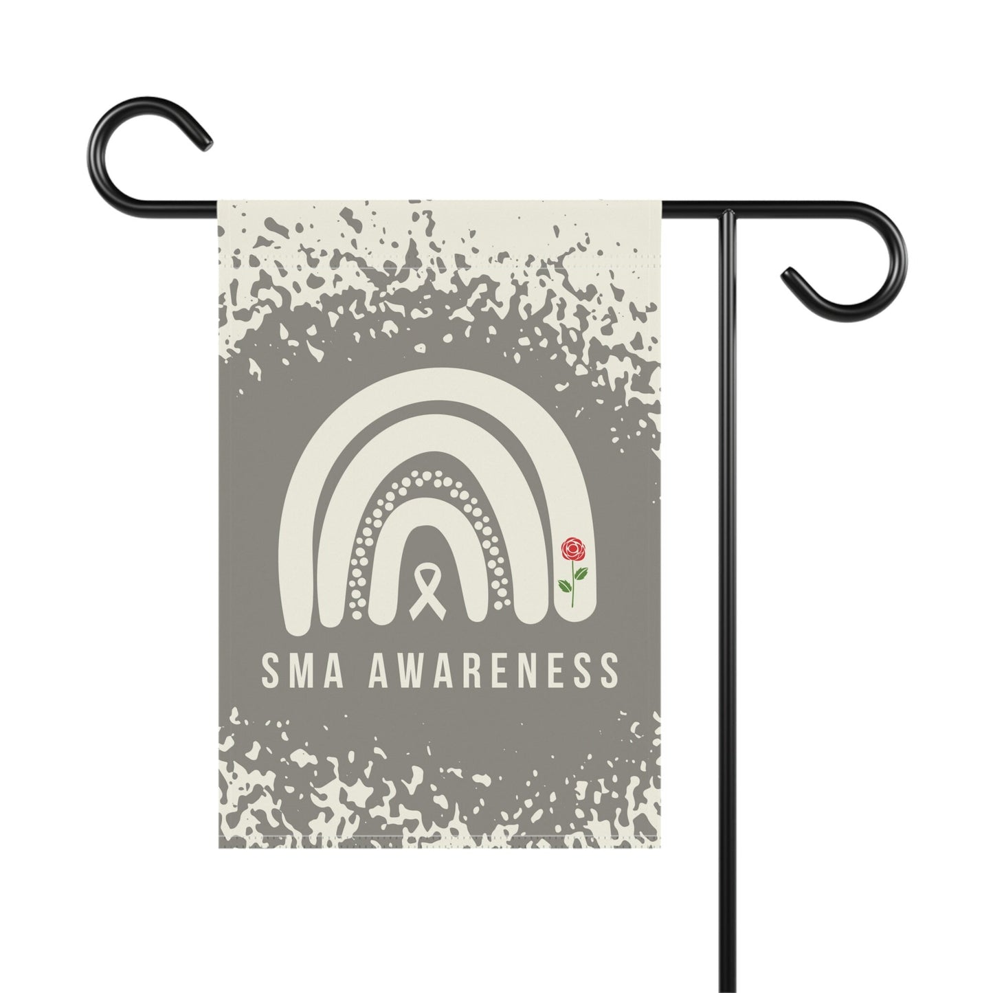 SMA Spinal Muscular Atrophy Awareness Garden Flag | Welcome Sign | New Home | Decorative Banner | Awareness Ribbon | Rare Disease Support