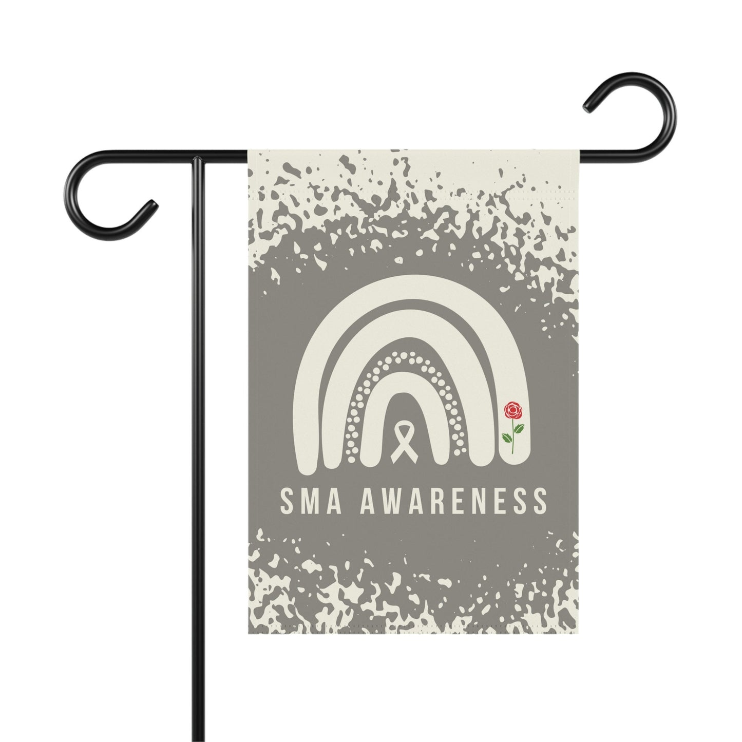 SMA Spinal Muscular Atrophy Awareness Garden Flag | Welcome Sign | New Home | Decorative Banner | Awareness Ribbon | Rare Disease Support