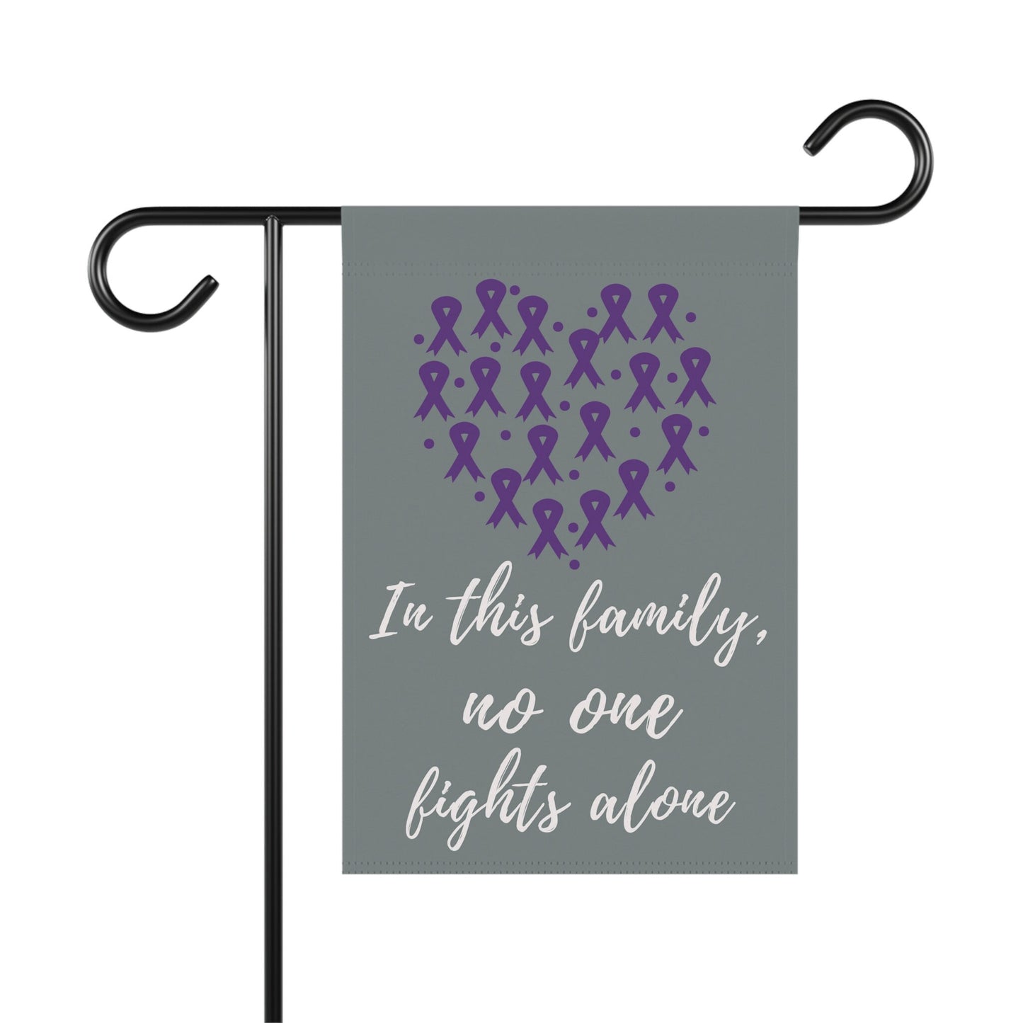 Pancreatic Cancer Awareness Garden Flag | Welcome Sign | New Home | Decorative House Banner | Purple Awareness Ribbon | Cancer Support