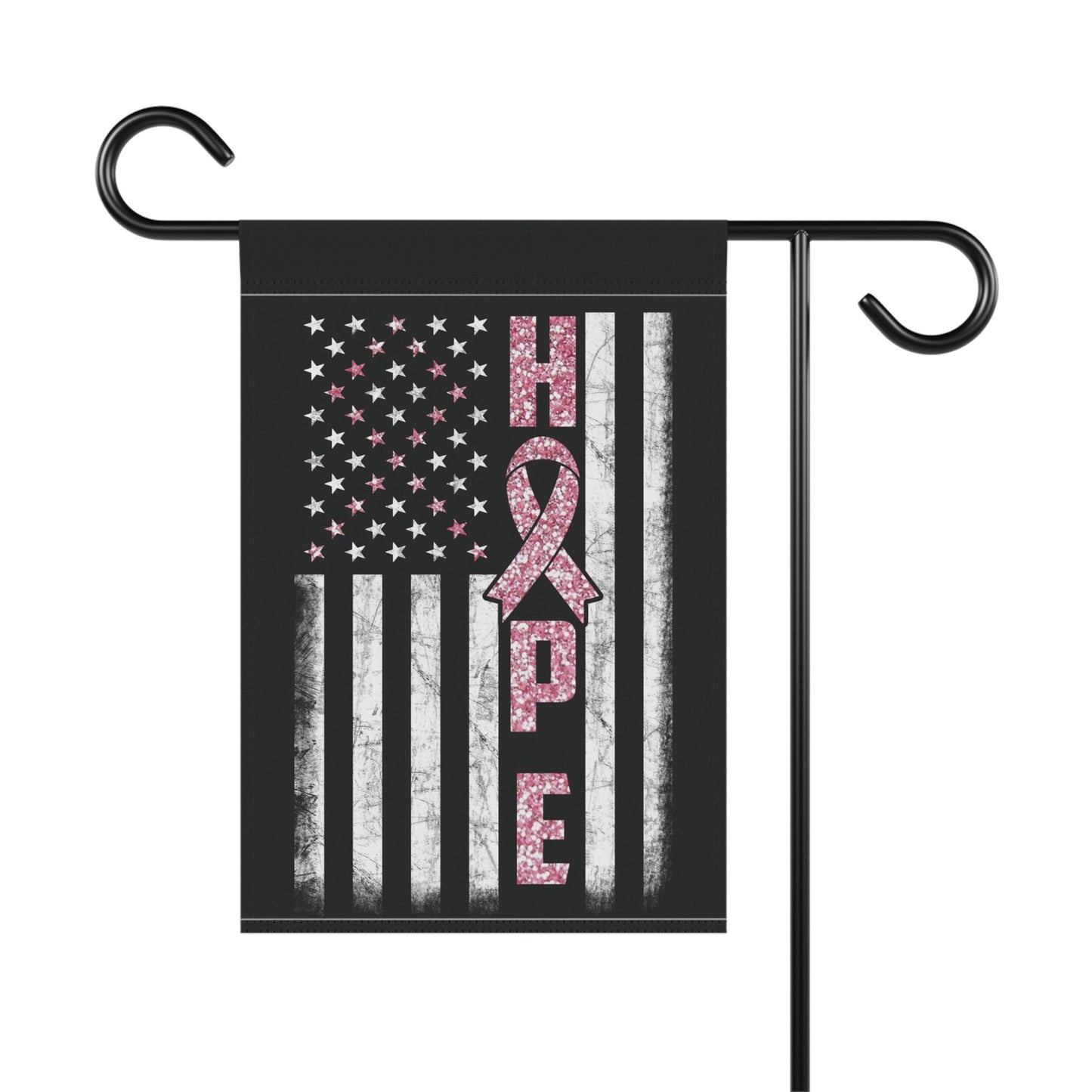 Pink Ribbon Awareness Garden Flag Hope American Flag | Welcome Sign | New Home | Decorative House Banner | Spoonie Support