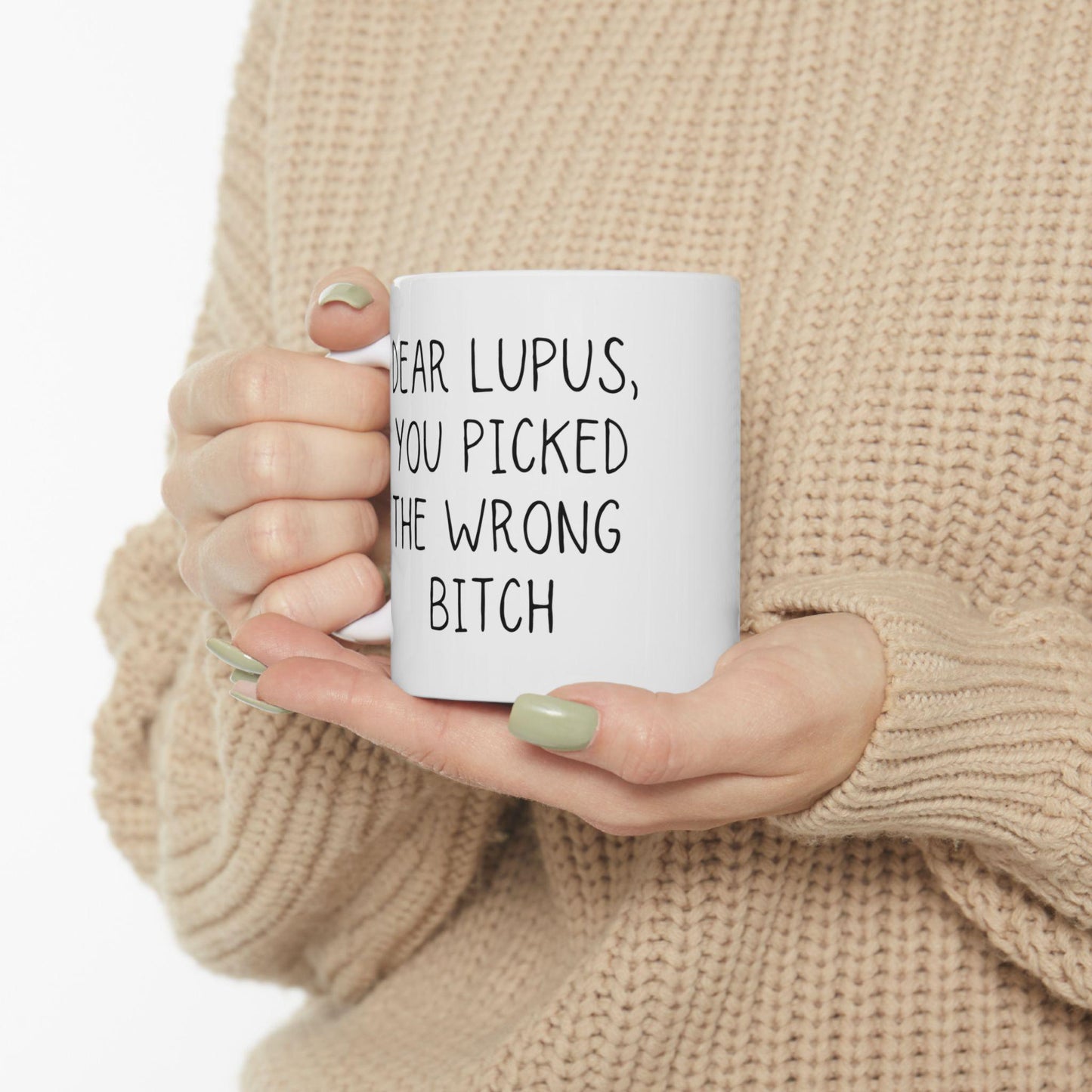 Lupus Survivor Mug | Dear Lupus You Picked The Wrong Bitch | Awareness Gifts & Coffee Cup for Caregivers