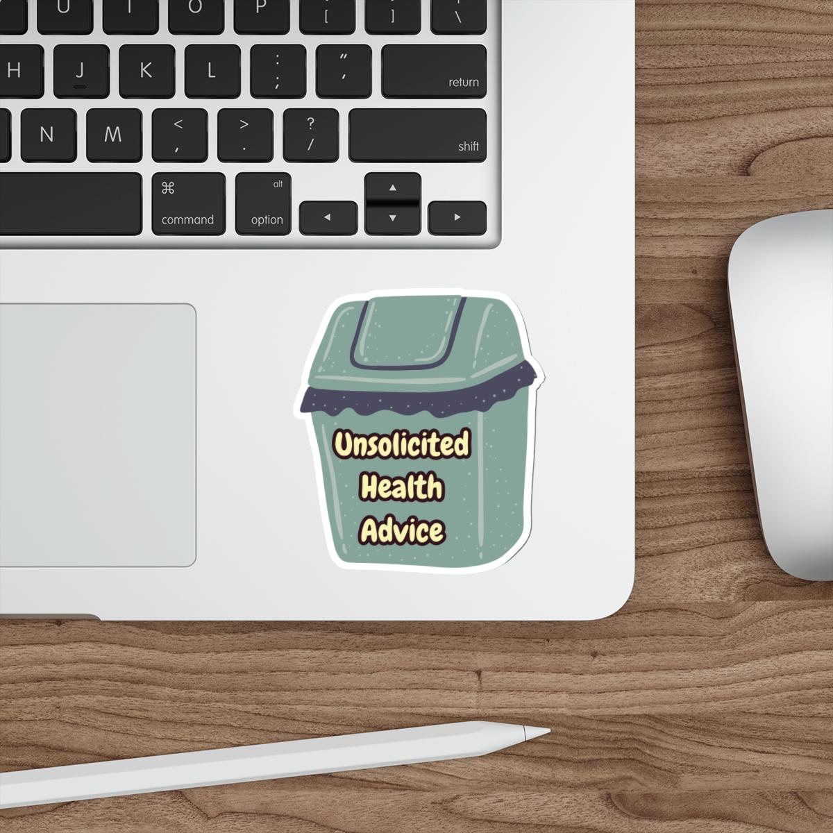Unsolicited Health Advice Sticker | Spoonie, Chronic Illness, Hidden Disability, Water Bottle Sticker, Invisible Illness Laptop Sticker