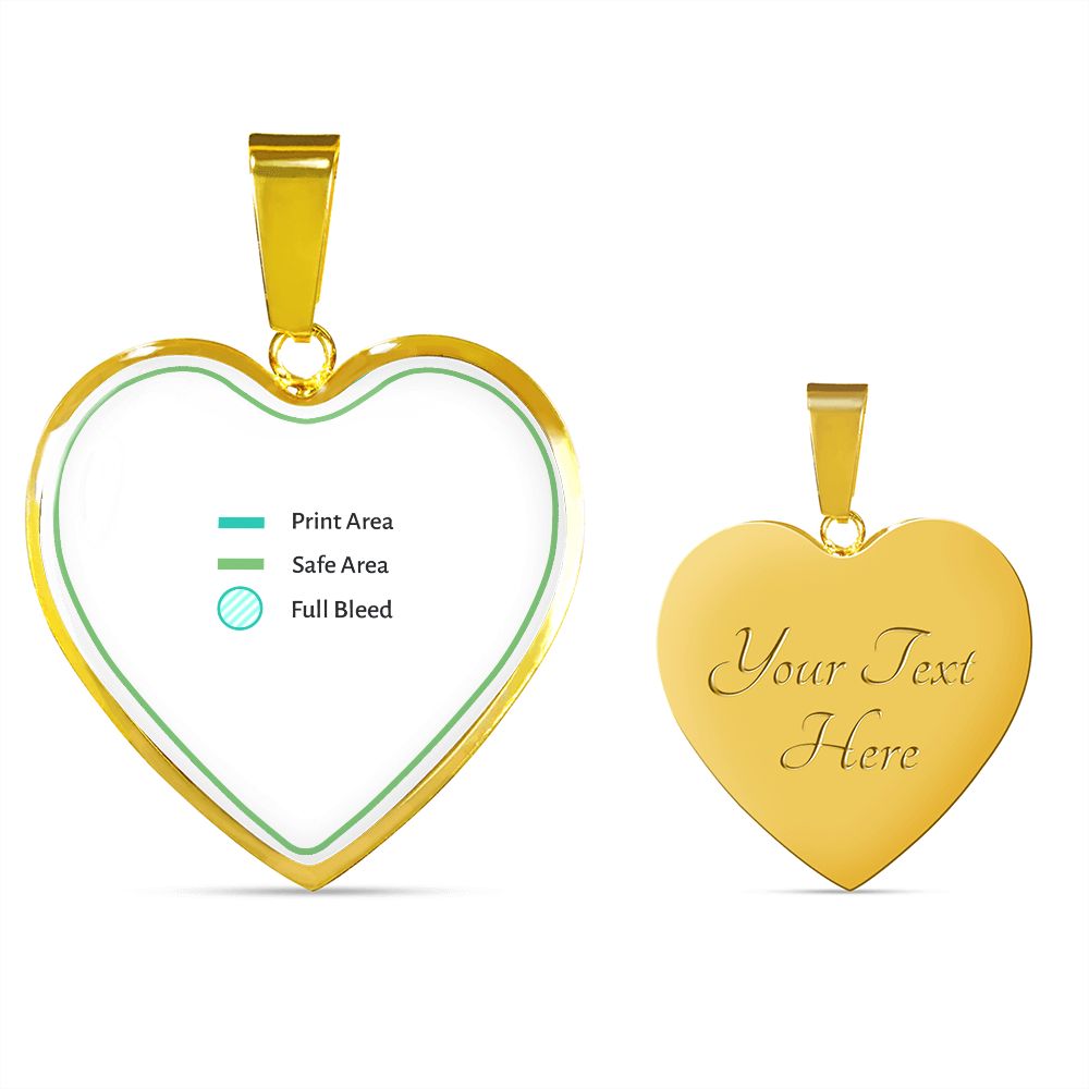 Heart Pendant Necklace, Snake Chain, Silver tone or Gold Tone