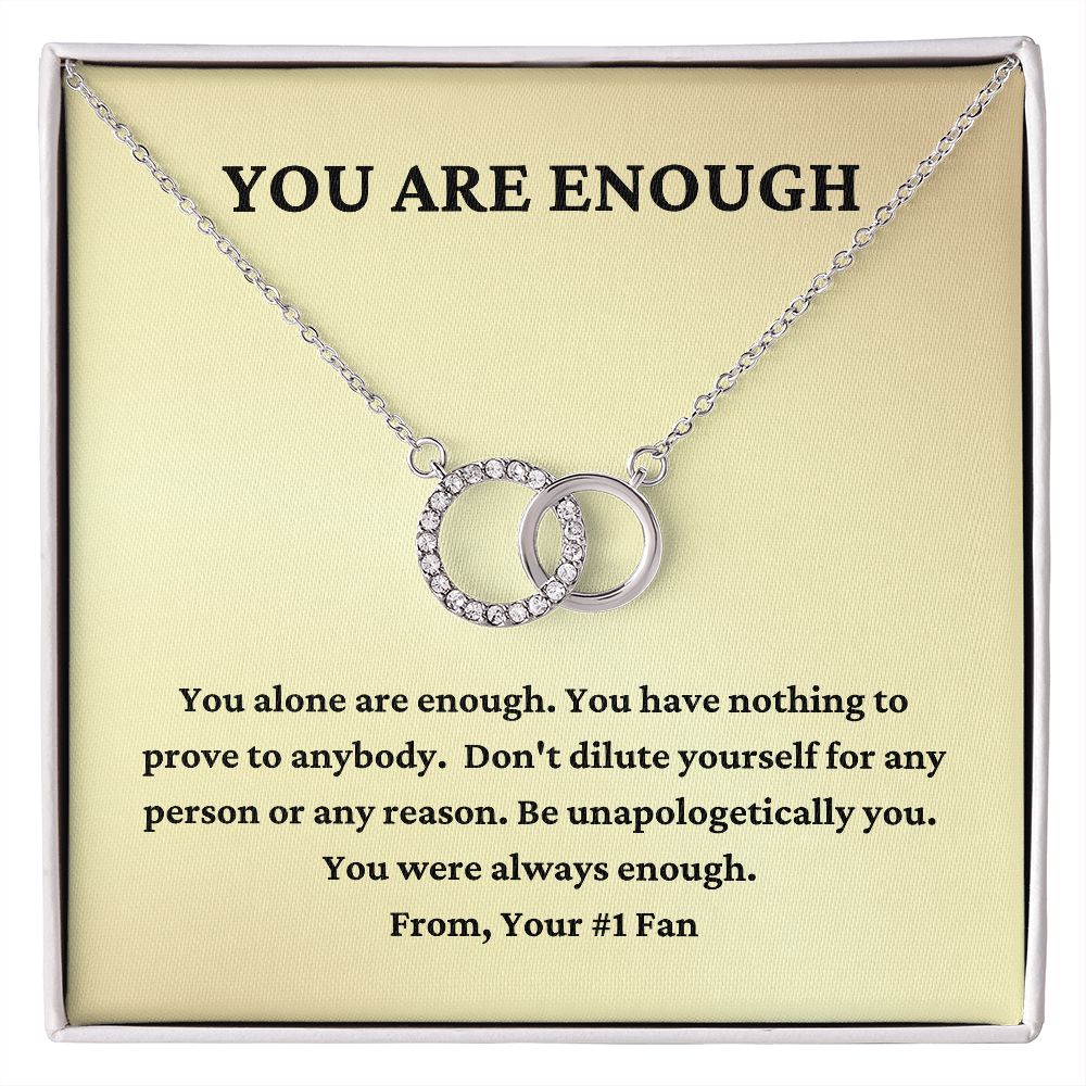 You Are Enough Necklace, Encouragement Gift, Support for Friend, Birthday Gift for Friend, Best Friend Gift