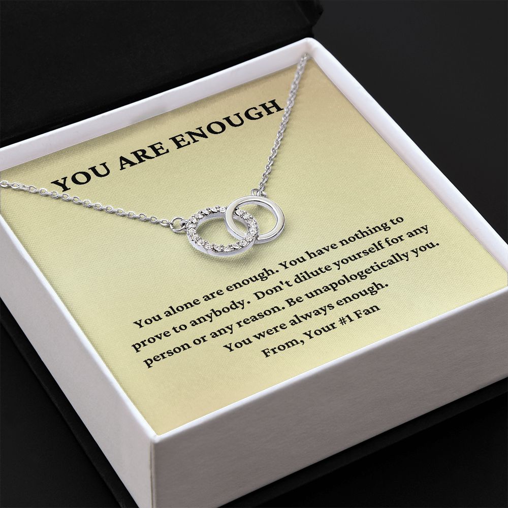 You Are Enough Necklace, Encouragement Gift, Support for Friend, Birthday Gift for Friend, Best Friend Gift