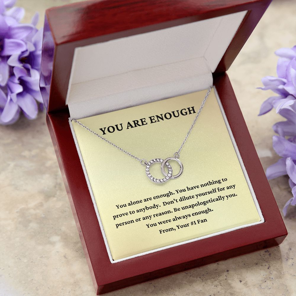 You Are Enough Necklace, Encouragement Gift, Support for Friend, Birthday Gift for Friend, Best Friend Gift