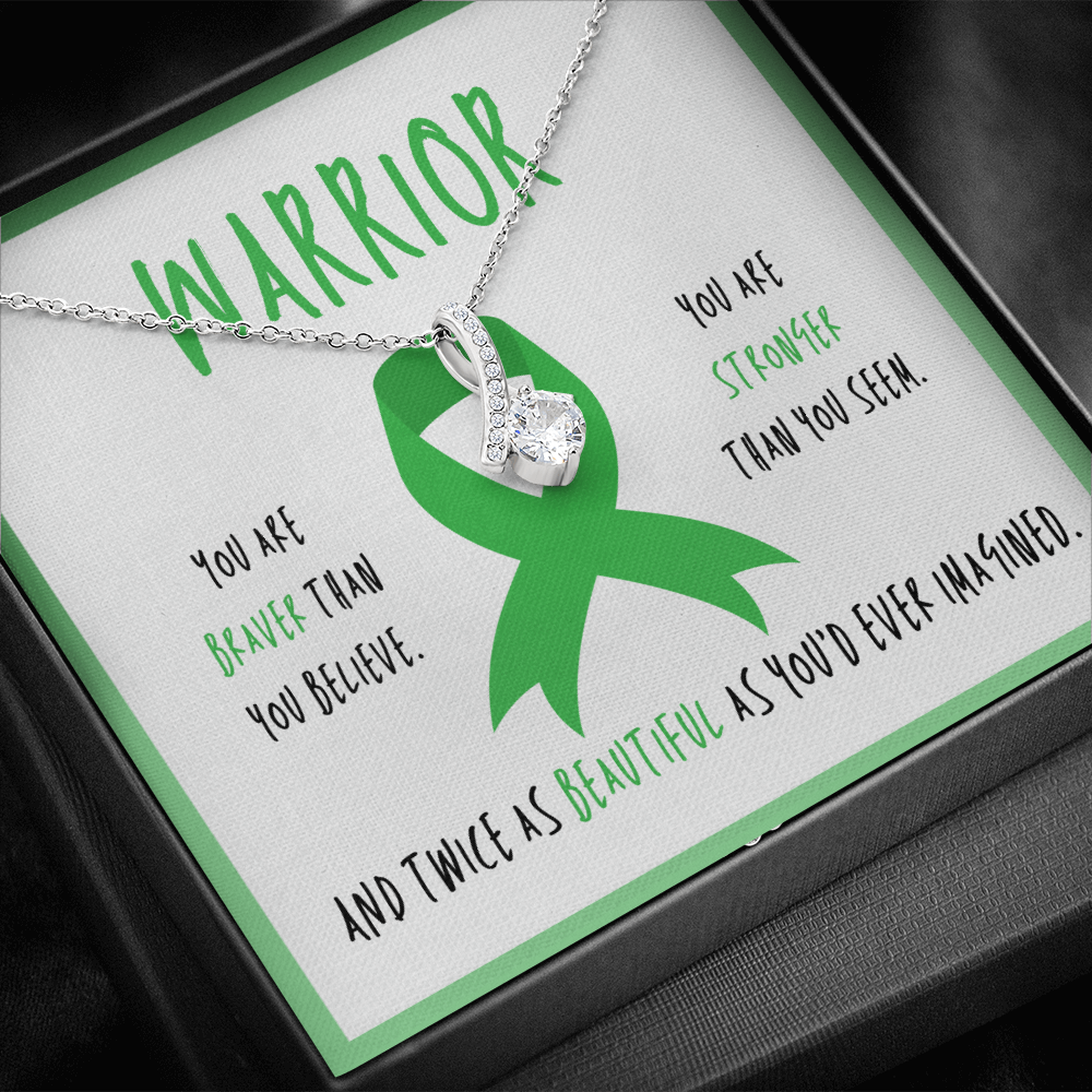 Adrenal  Cancer Warrior Ribbon Pendant Necklace Gift