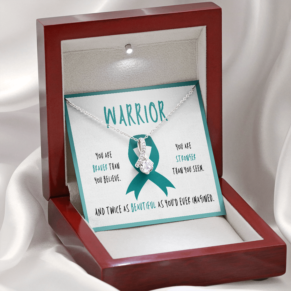 Scleroderma Warrior Ribbon Necklace Gift