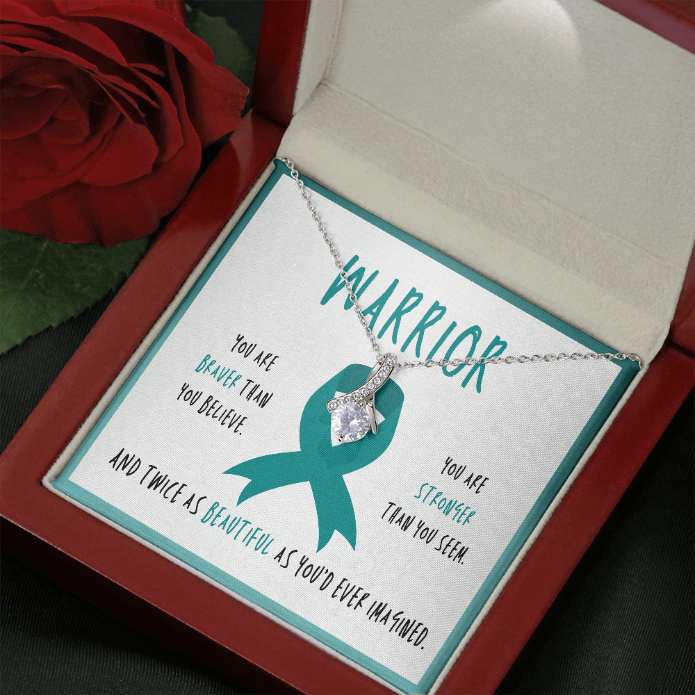 Scleroderma Warrior Ribbon Necklace Gift
