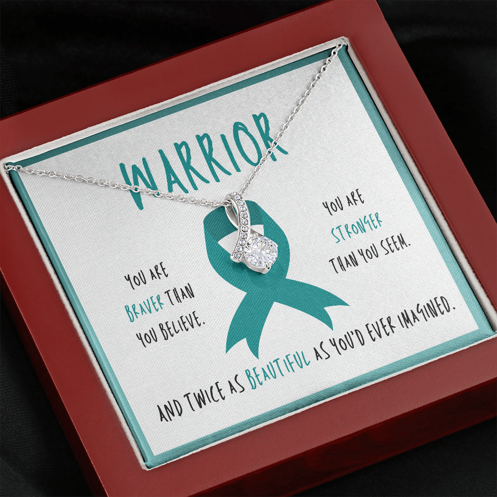 Ovarian Cancer Warrior Necklace