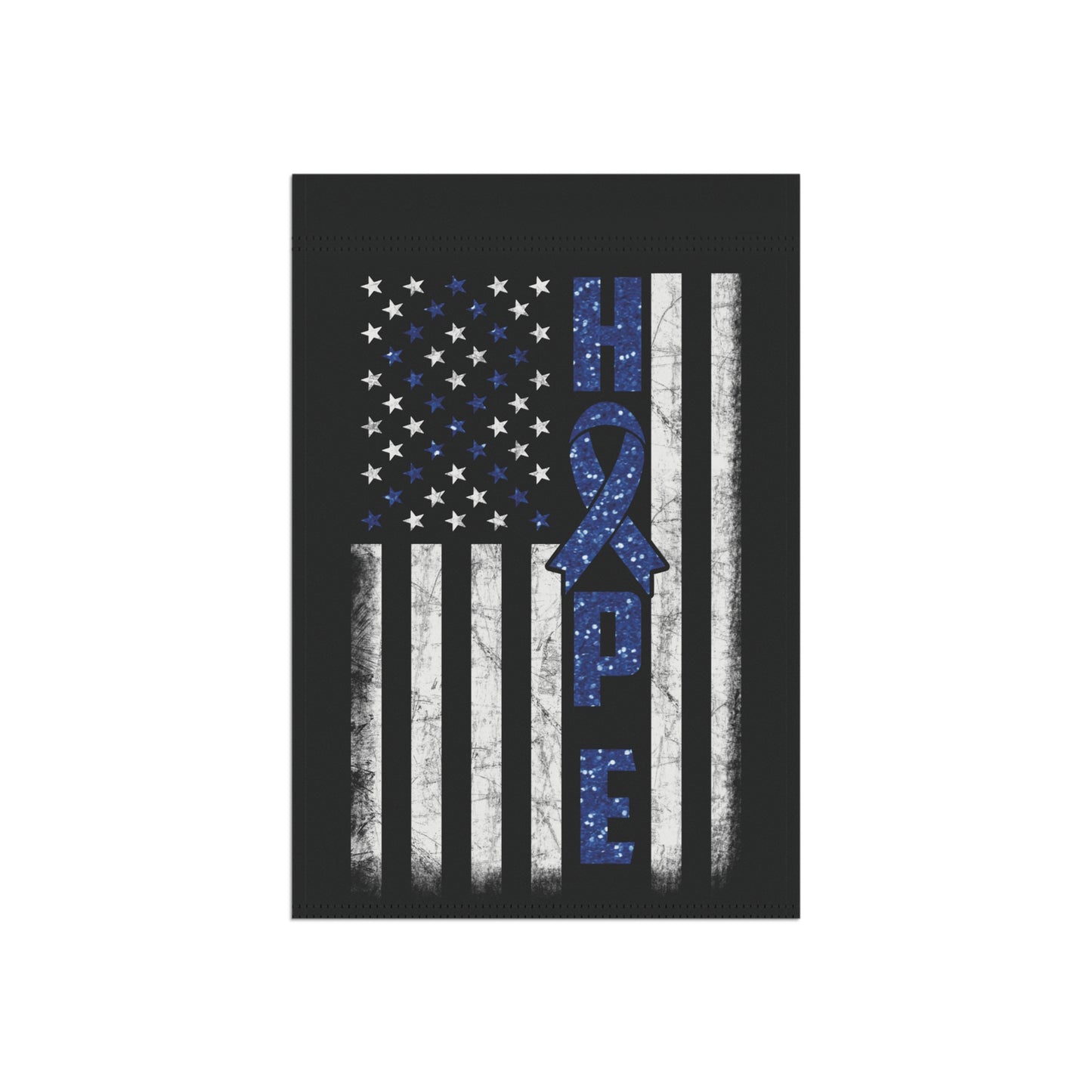 Blue Ribbon Awareness Garden Flag Hope American Flag | Welcome Sign | New Home | Decorative House Banner | Spoonie Support