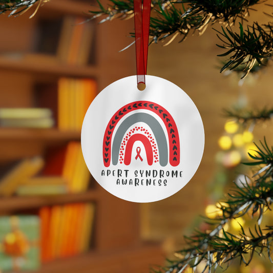 Apert Awareness Christmas Ornament Stocking Stuffer Christmas Gift, Holiday Home Decor, Wall Hanging, Support for Friend, Gift under 15
