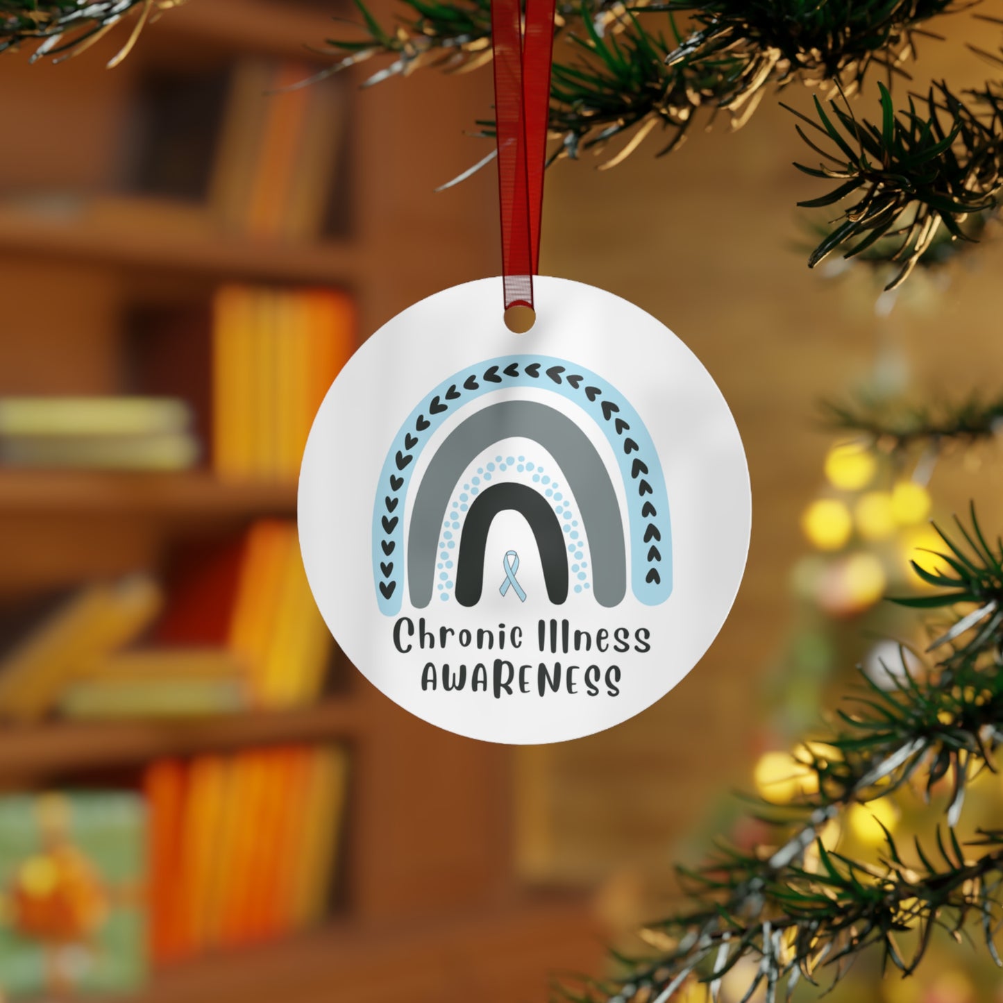 Chronic Illness Awareness Christmas Ornament Stocking Stuffer Christmas Gift, Holiday Home Decor, Wall Hanging, Support for Frien