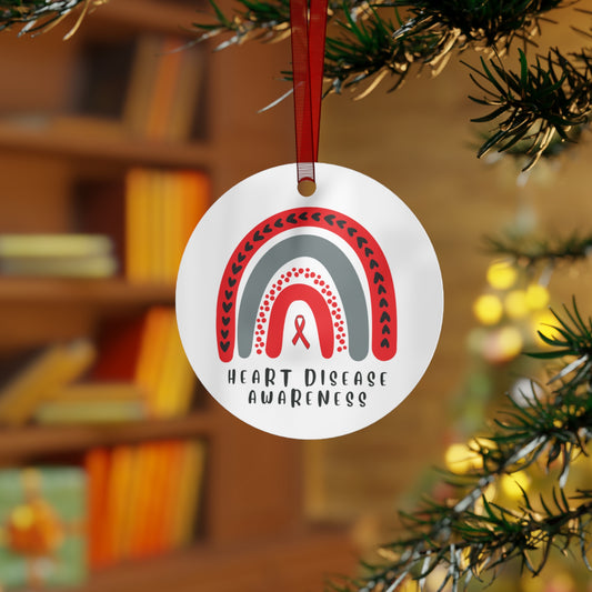 Heart Disease Awareness Christmas Ornament Stocking Stuffer Christmas Gift, Holiday Home Decor, Wall Hanging, Support for Friend, Gift under