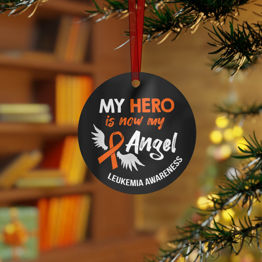 Leukemia Angel Christmas Ornament Stocking Stuffer Christmas Gift, Holiday Home Decor, Wall Hanging, Support for Friend, Gift under 15
