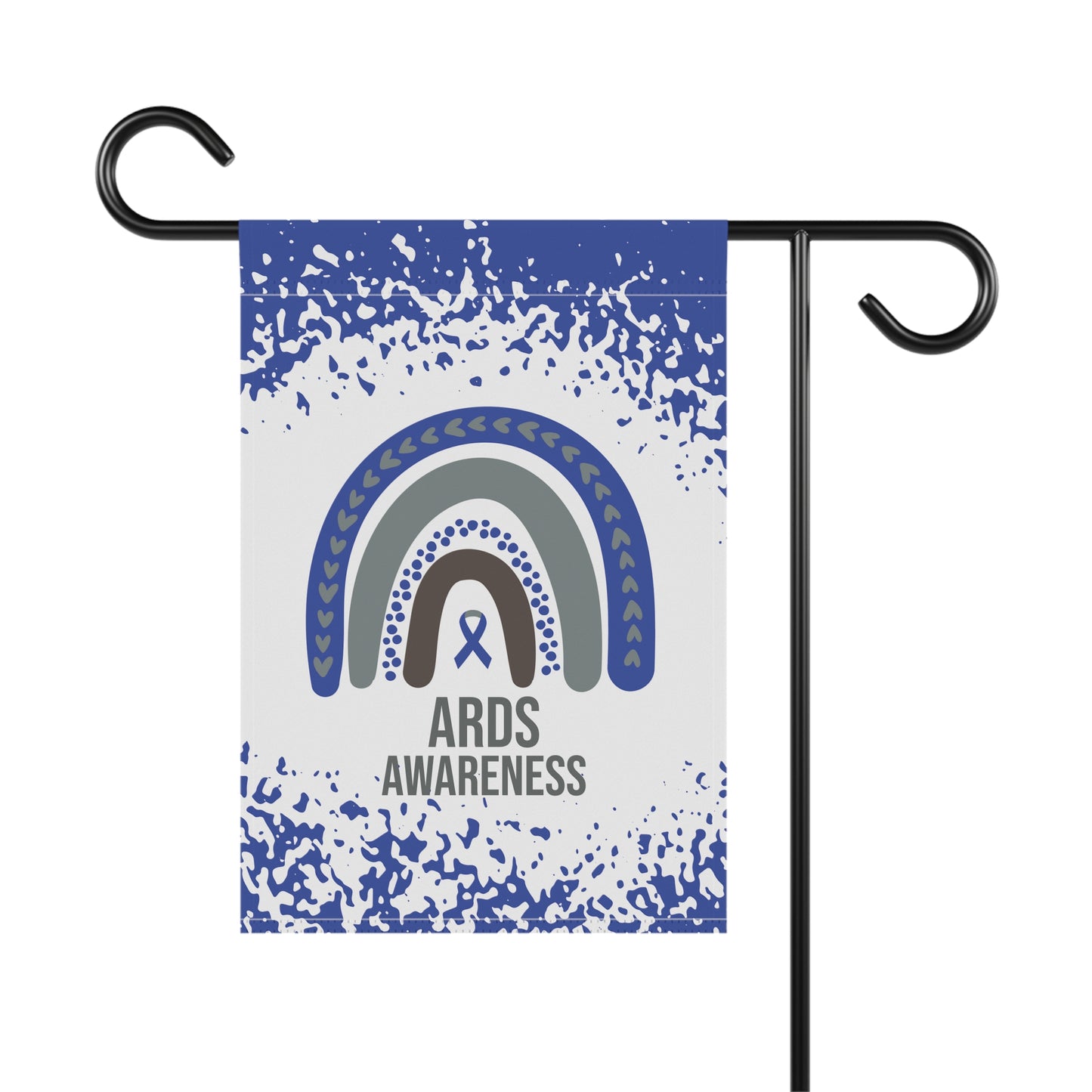 ARDS Awareness Garden Flag | Welcome Sign | New Home | Decorative House Banner | Blue Ribbon | Acute Respiratory Distress Syndrome