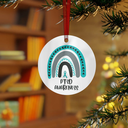 PTSD Awareness Christmas Ornament Stocking Stuffer Christmas Gift, Holiday Home Decor, Wall Hanging, Support for Friend