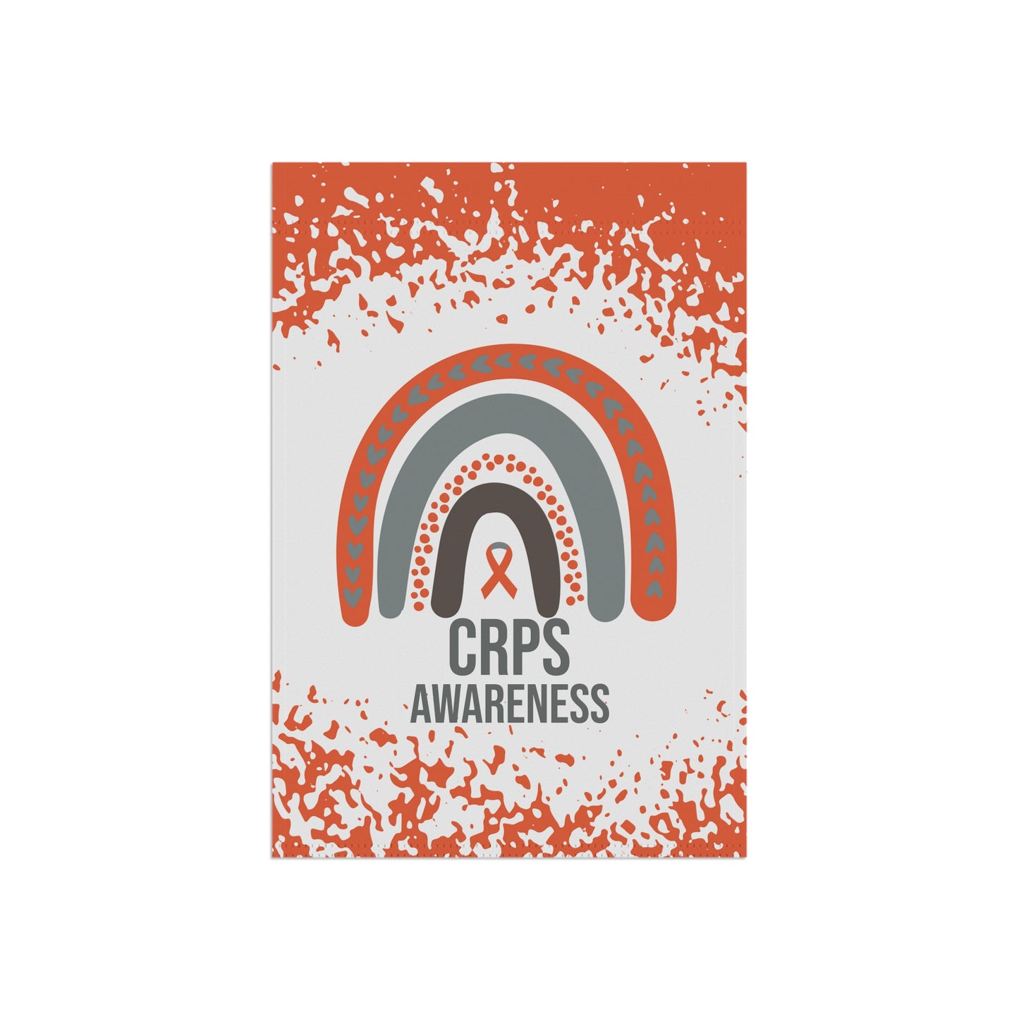 CRPS Awareness Garden Flag | Welcome Sign |  New Home | Decorative House Banner | Orange Awareness Ribbon