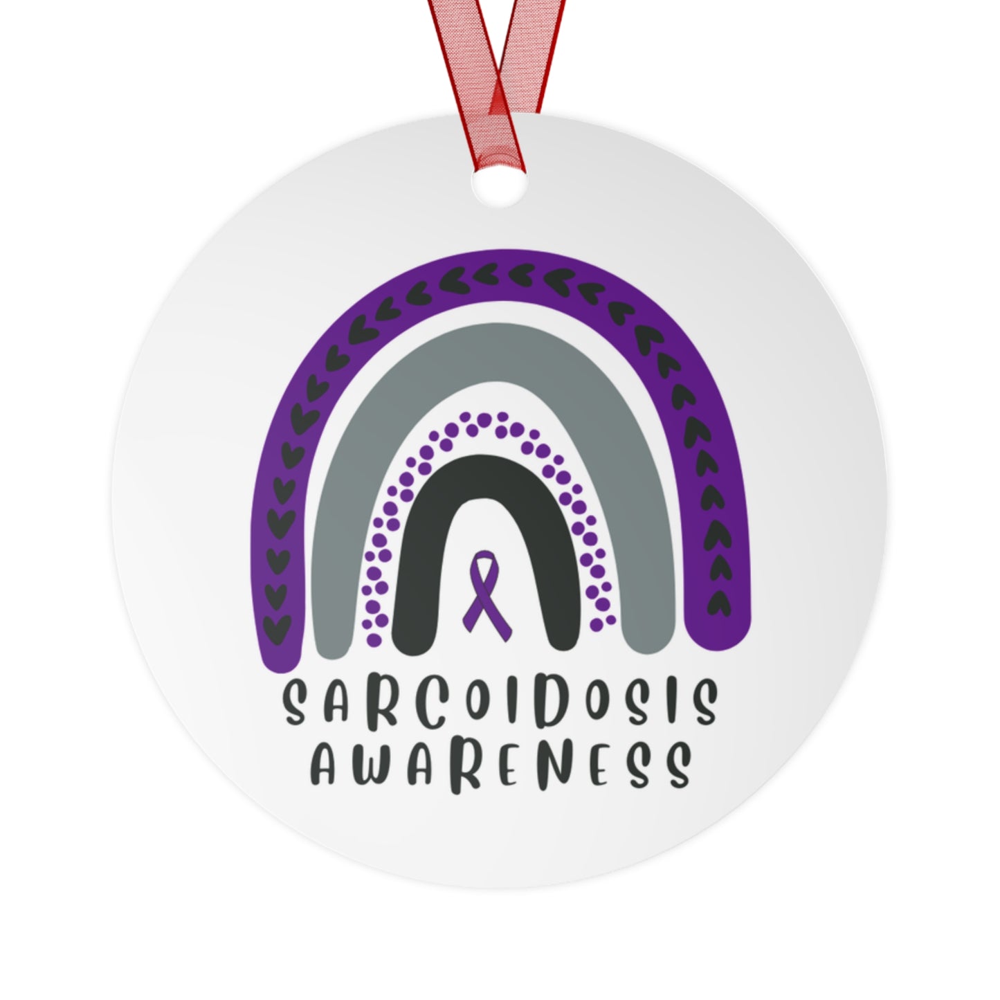 Sarcoidosis Awareness Christmas Ornament Stocking Stuffer Christmas Gift, Holiday Home Decor, Wall Hanging, Support for Frien