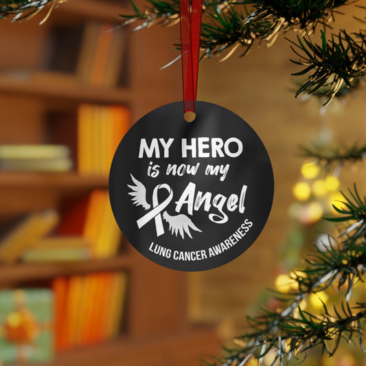 Lung Cancer Angel Christmas Ornament -Stocking Stuffer Christmas Gift, Holiday Home Decor, Wall Hanging, Support for Friend, Gift under 15